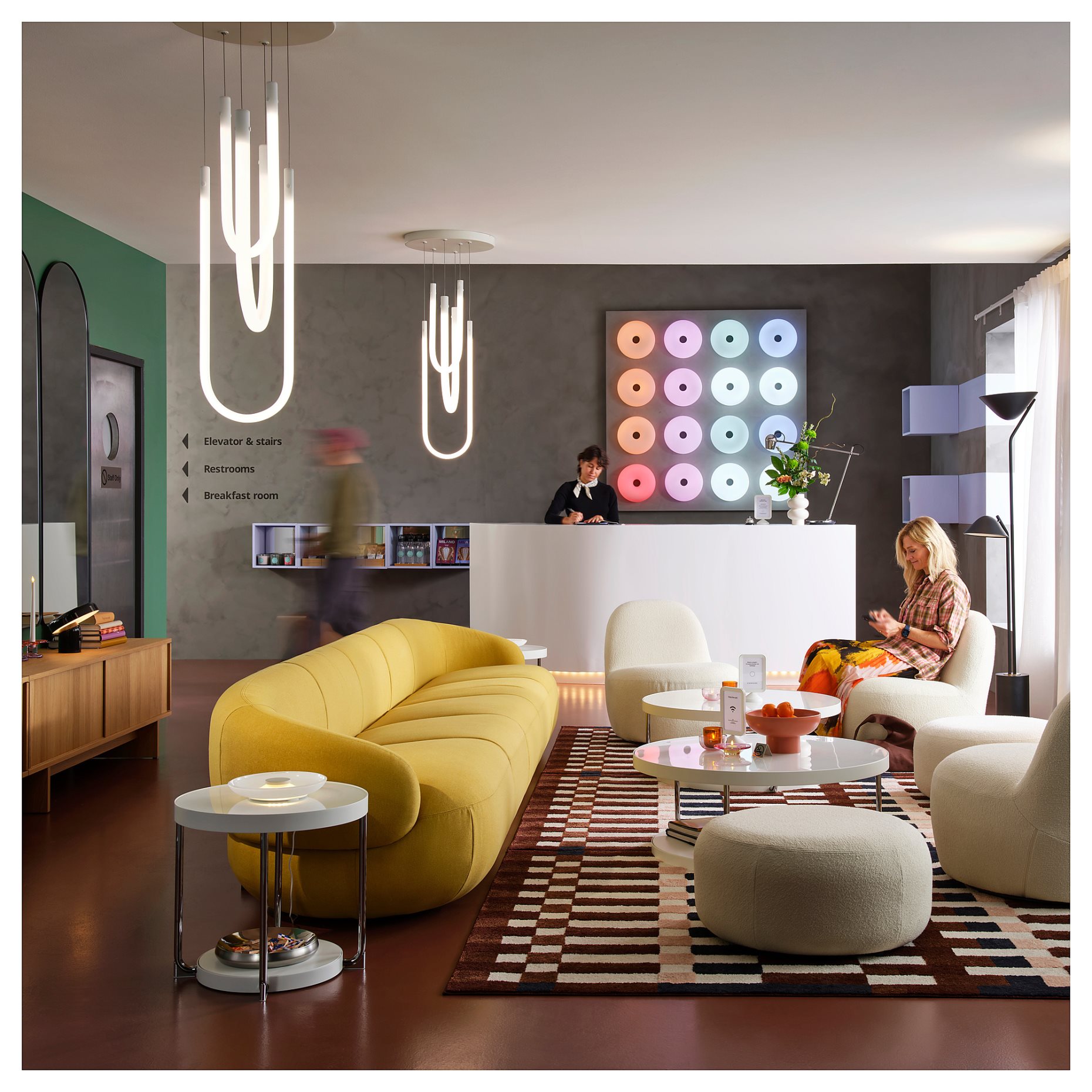 VARMBLIXT, smart table/wall lamp with built-in LED light source dimmable, 30 cm, 206.135.22