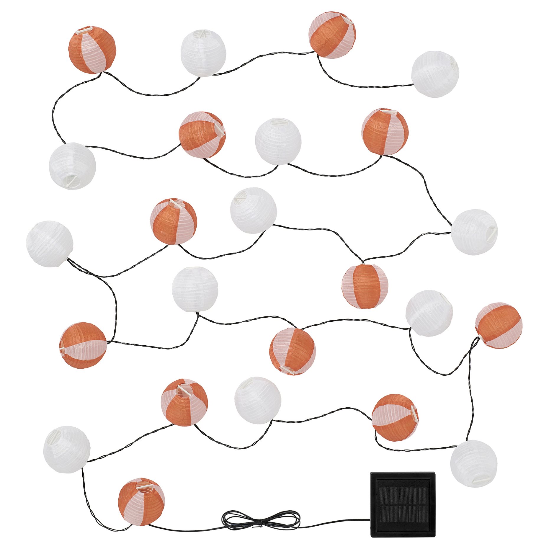 SOLVINDEN, solar-powered lighting chain with built-in LED light source/24 lights, 206.151.73