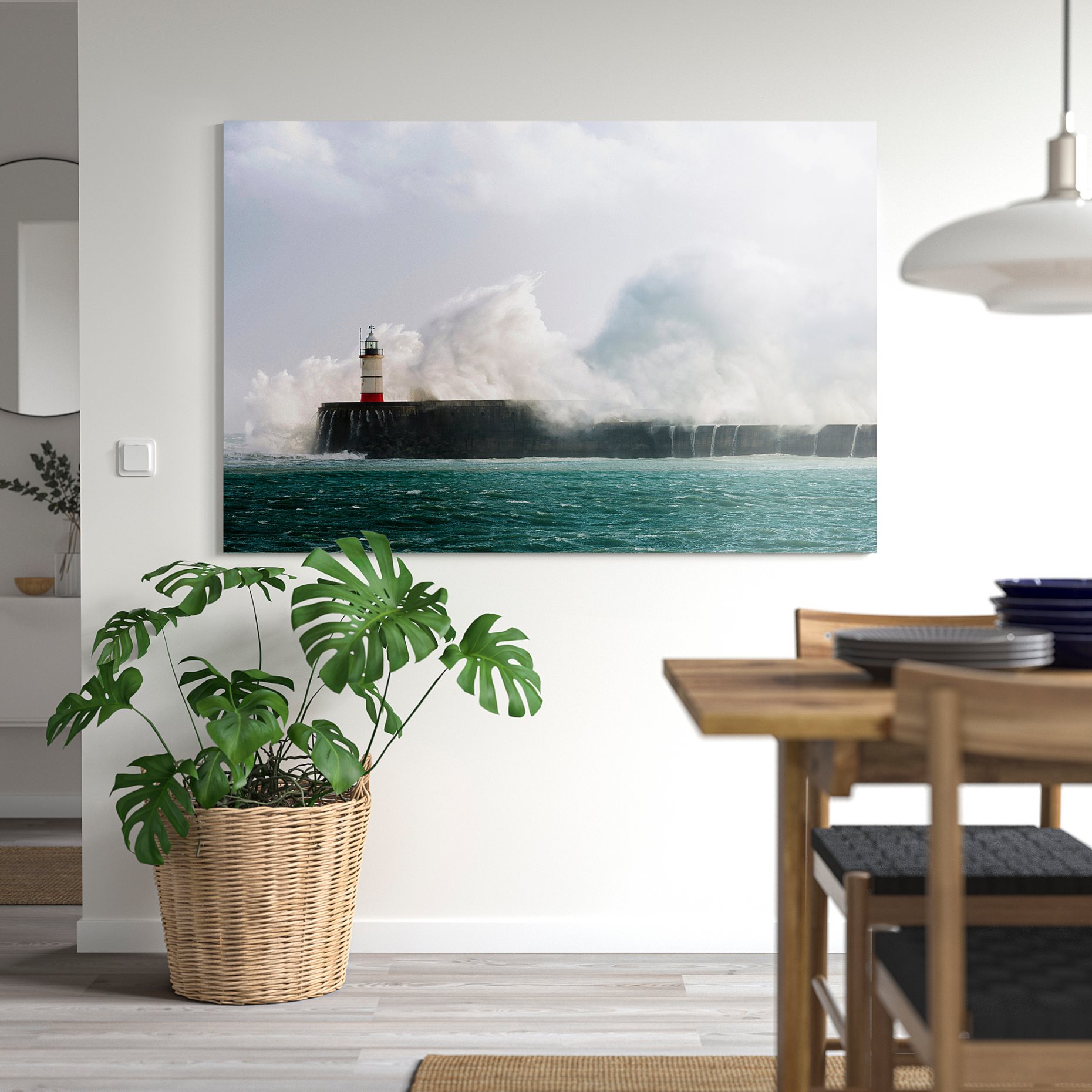 PJÄTTERYD, picture/lighthouse, 118x78 cm, 206.187.89