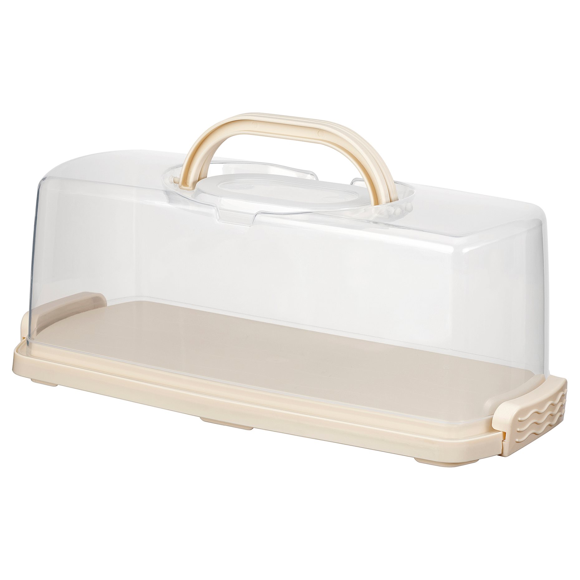 BAKTIDER, cake platter with lid, 36x16 cm, 206.338.22