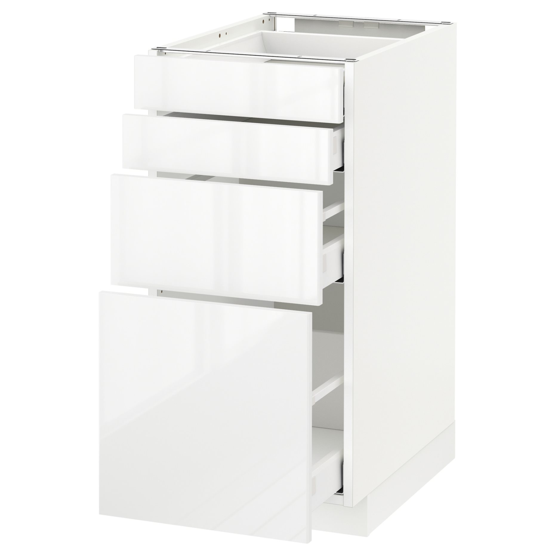 METOD/MAXIMERA, base cabinet 4 fronts/4 drawers, 291.106.11