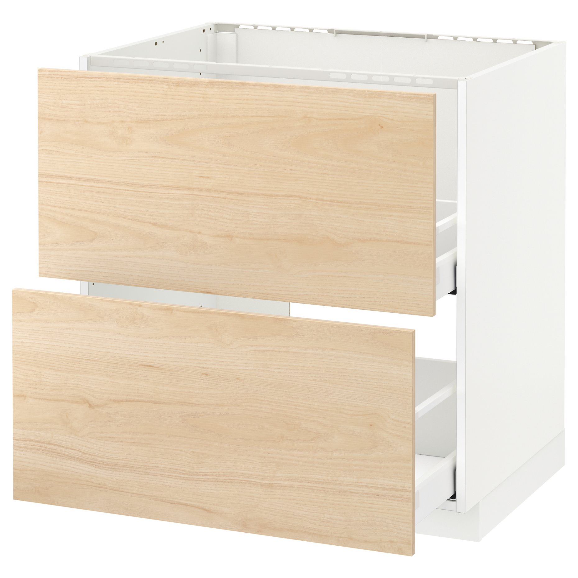 METOD/MAXIMERA, base cabinet for sink+2 fronts/2 drawers, 292.161.08