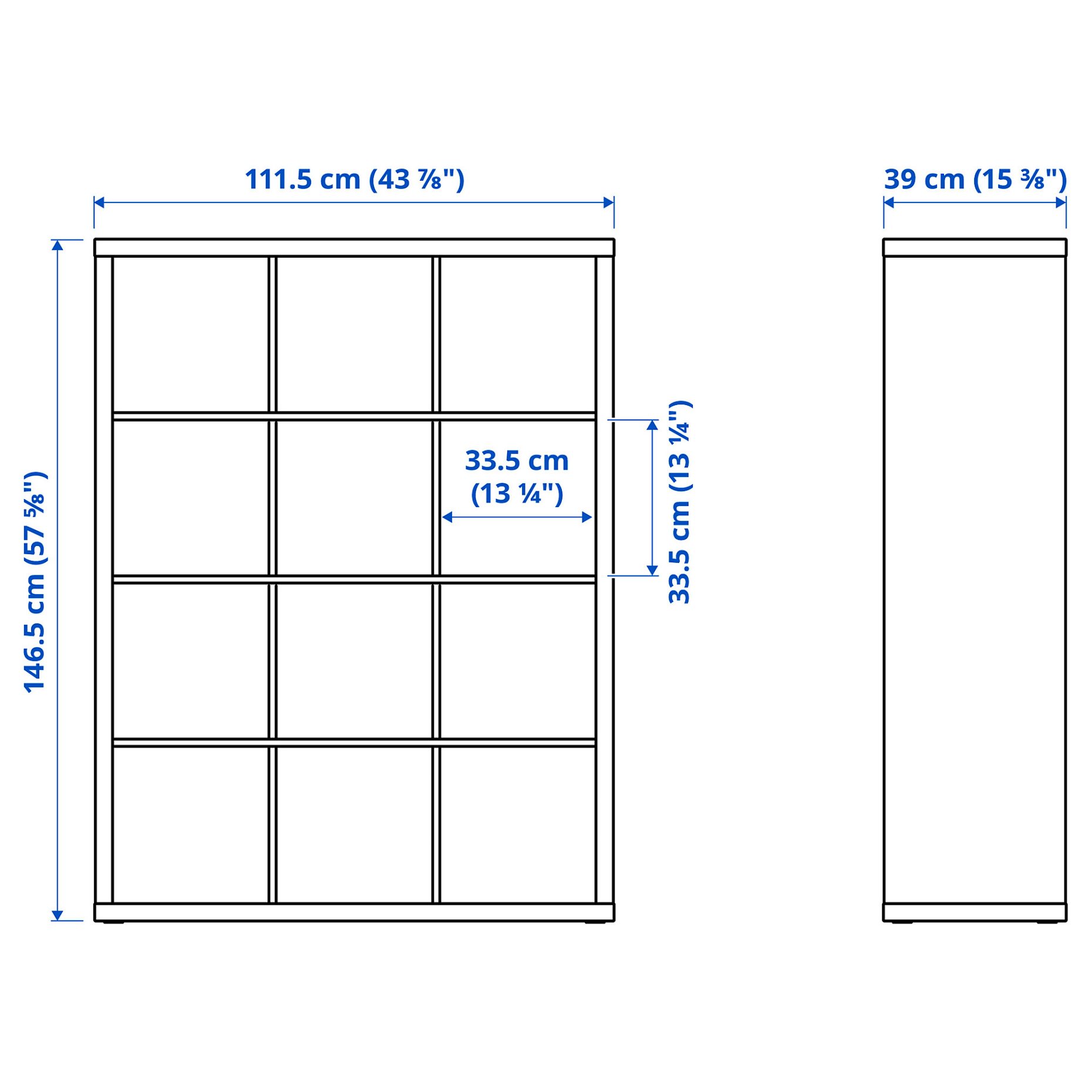 KALLAX, shelving unit with 6 inserts, 292.782.62