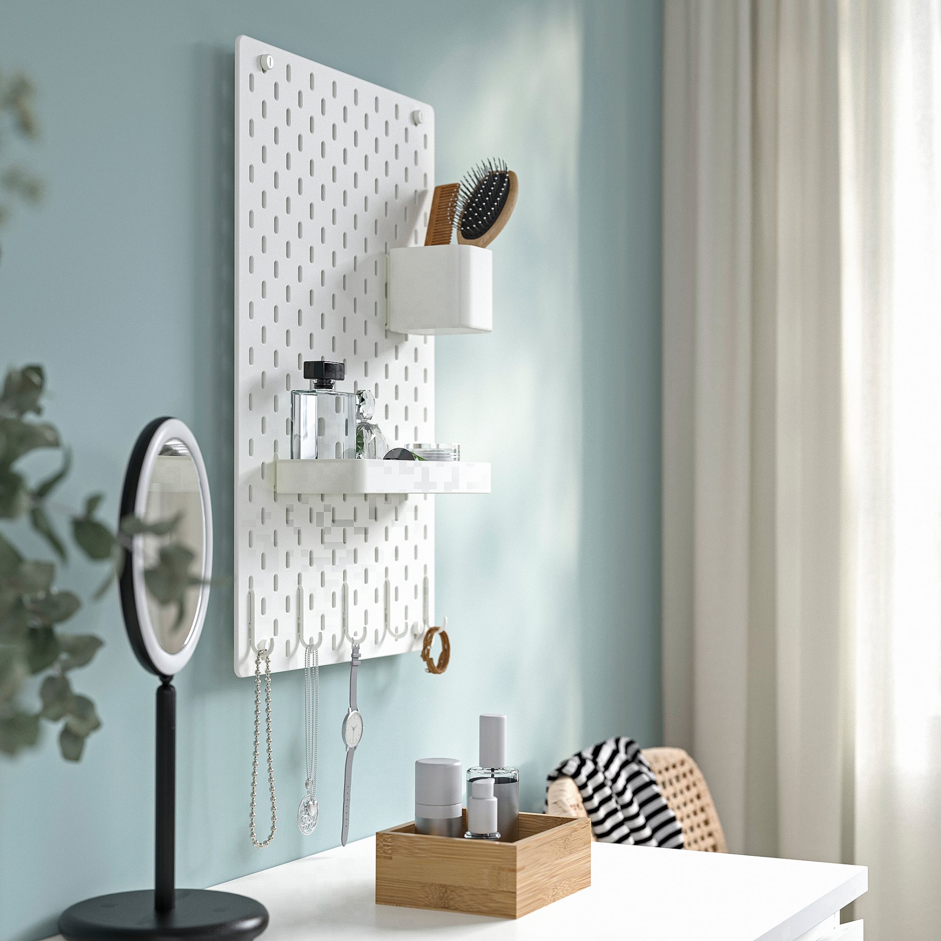 SKÅDIS, pegboard combination, 36x56 cm, 293.038.98
