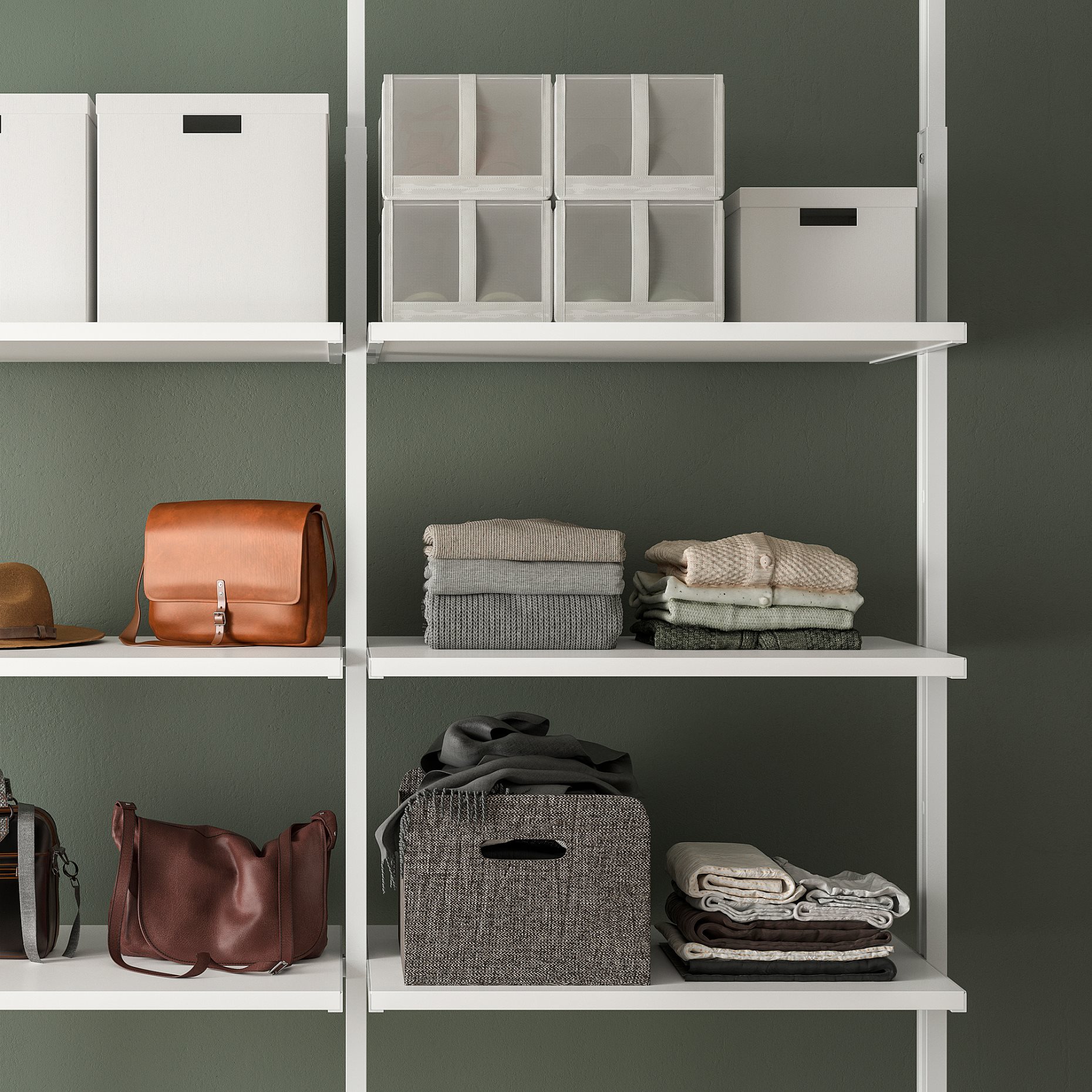 ELVARLI, open storage combination, 175X51X222-350 cm, 293.875.67
