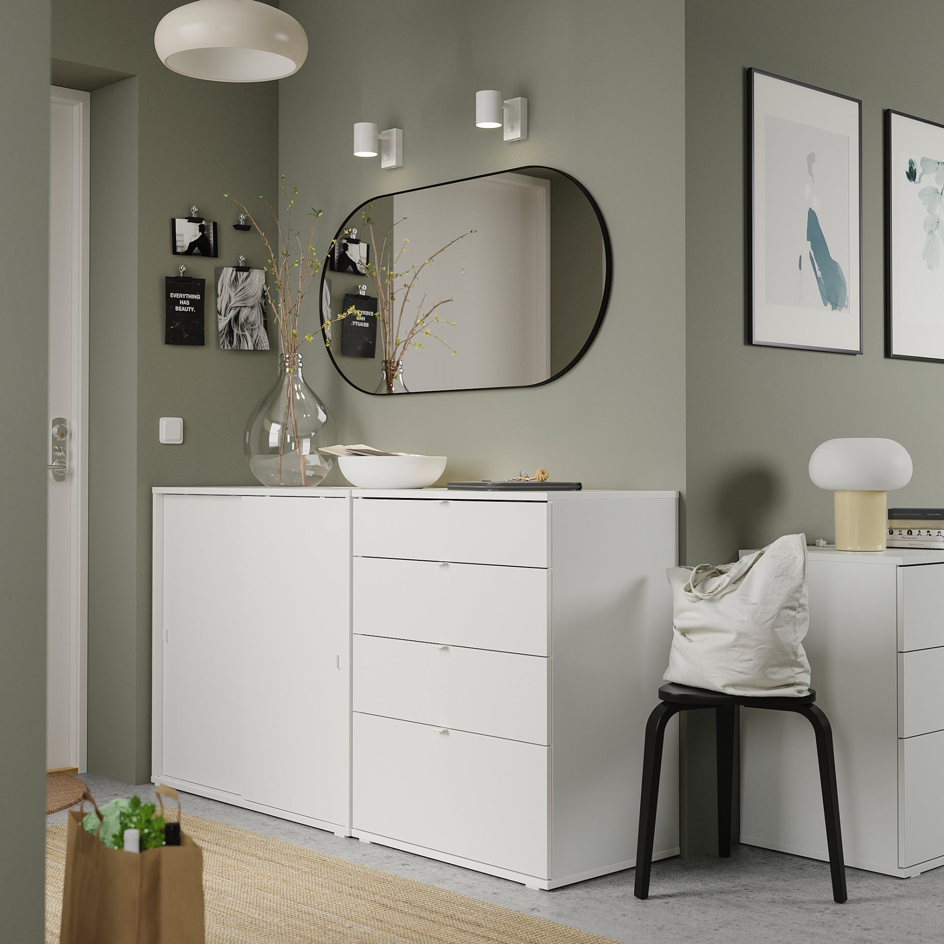 VIHALS, σύνθεση αποθήκευσης, 165x47x90 cm, 294.421.73