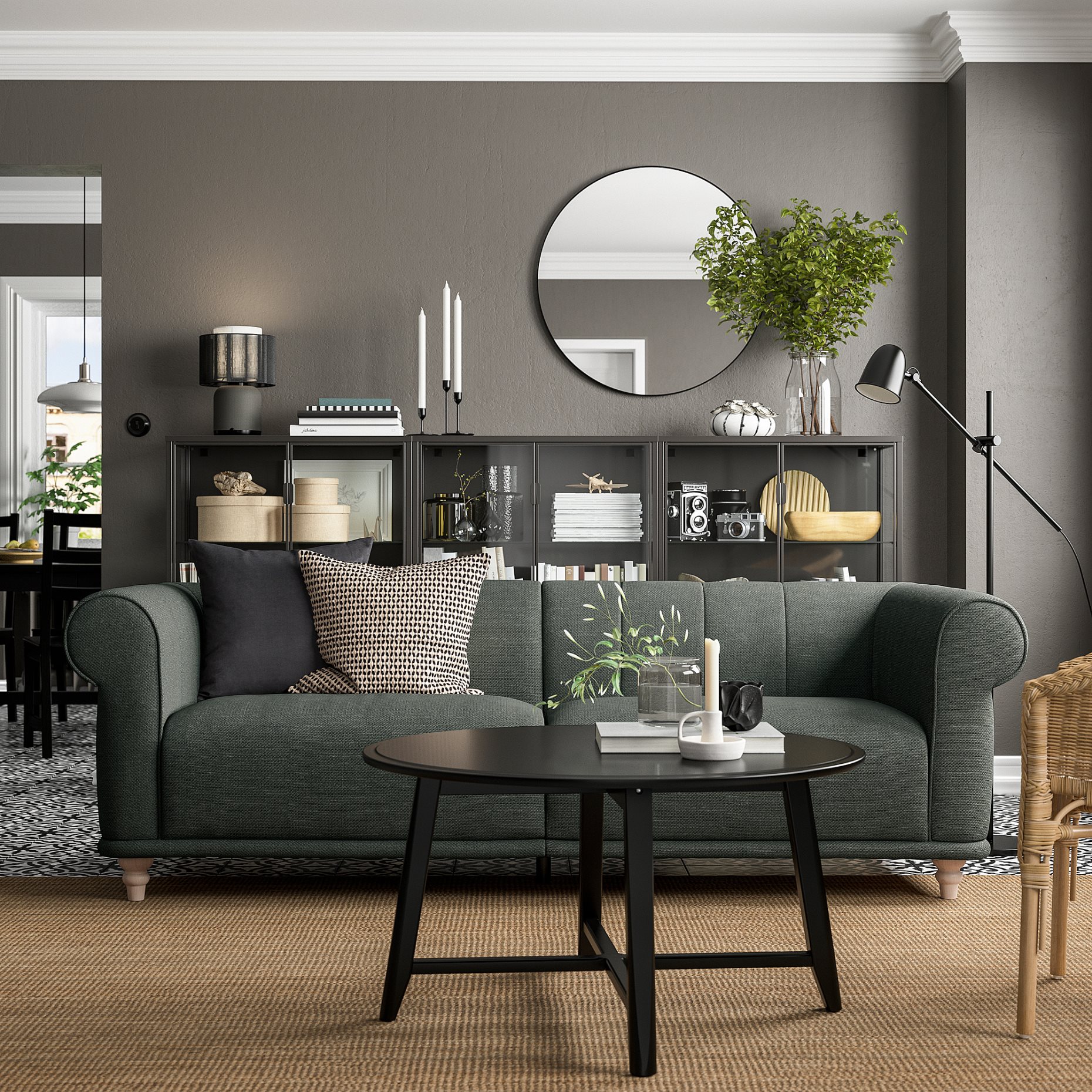 VISKAFORS, τριθέσιος καναπές, 294.433.37