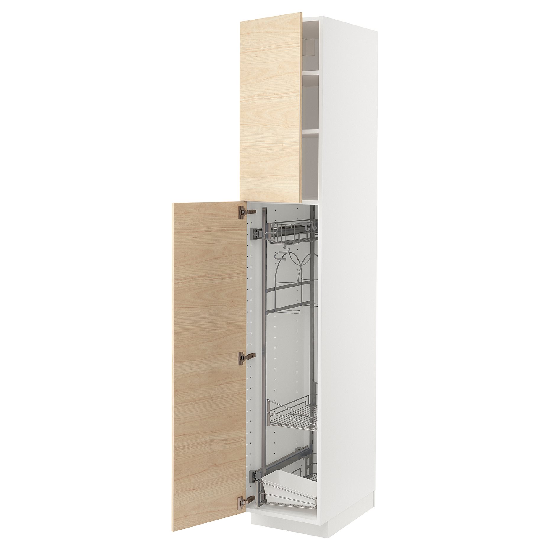 METOD, high cabinet with cleaning interior, 40x60x220 cm, 294.604.02