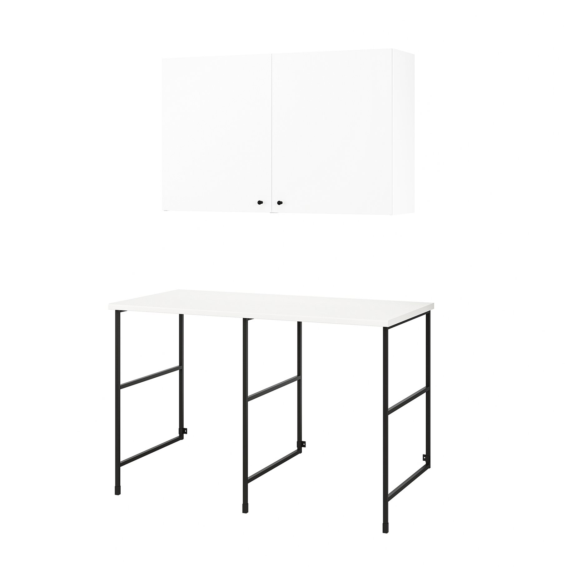 ENHET, σύνθεση αποθήκευσης για χώρο πλυντήριου, 139x63.5x85.5 cm, 294.774.74