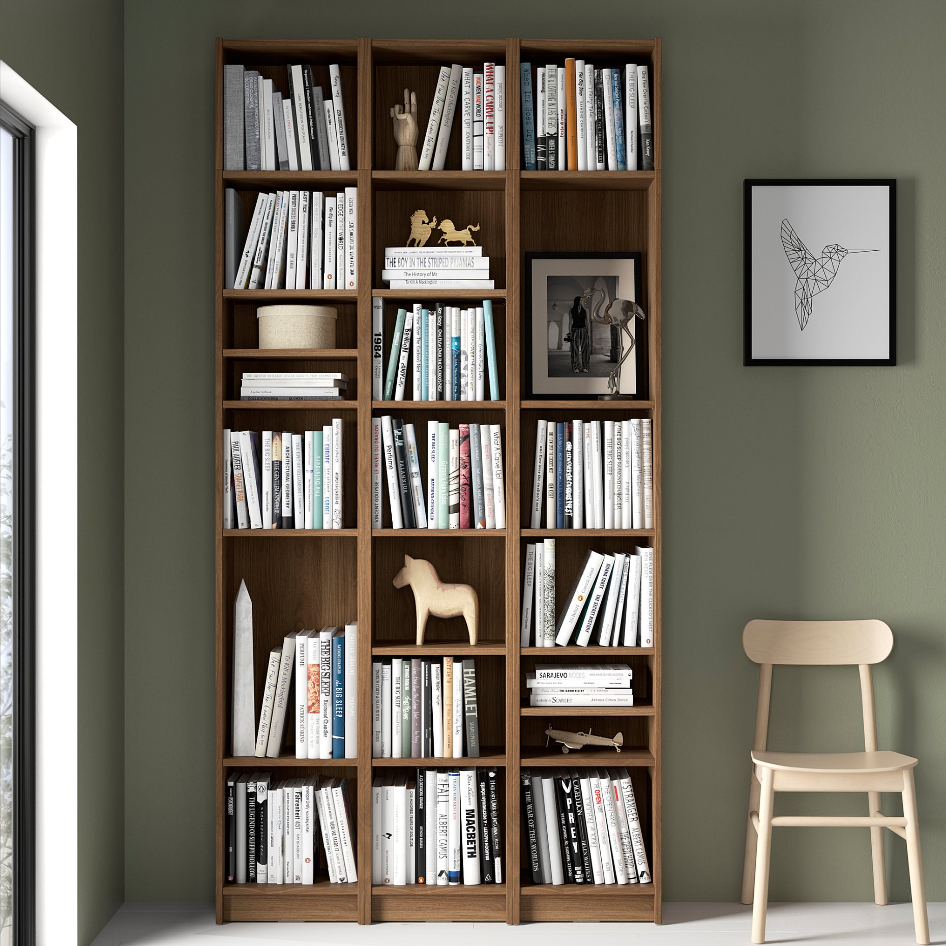 BILLY, bookcase combination with height extension units, 120x28x237 cm, 294.833.90