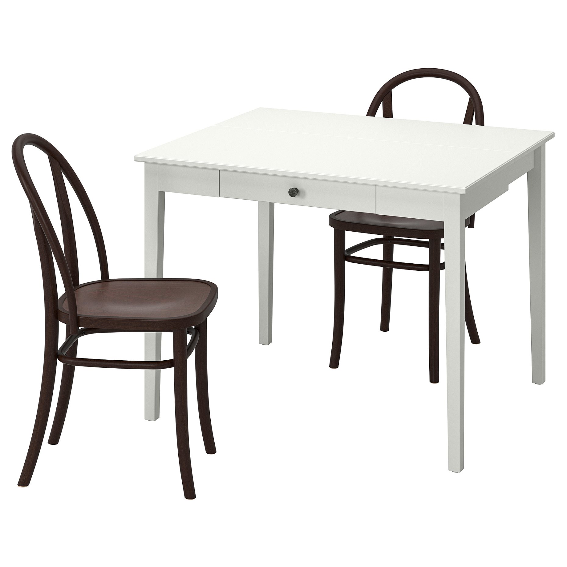 IDANAS/SKOGSBO, table and 2 chairs, 51/86x96 cm, 295.151.12