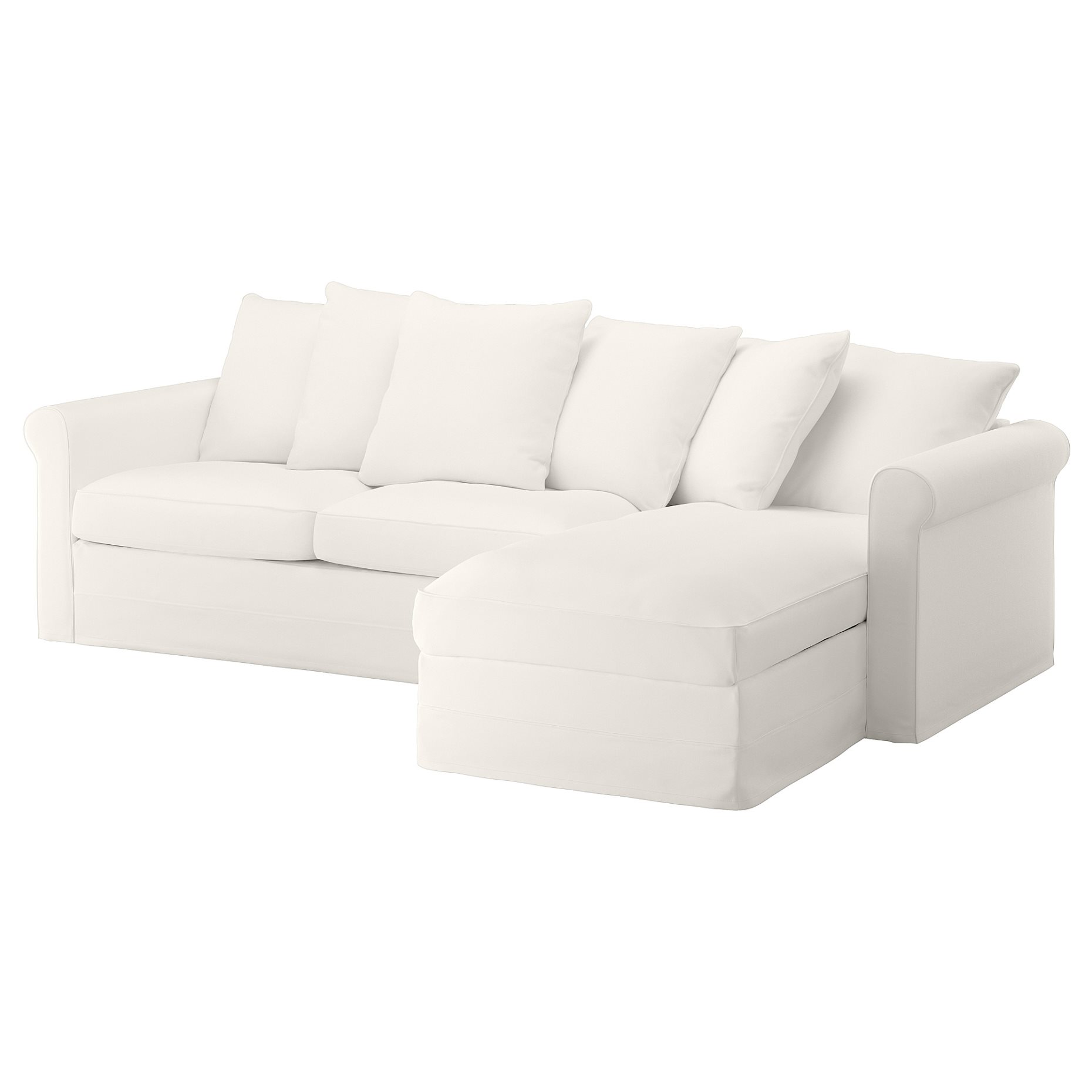 GRÖNLID, 3-seat sofa-bed with chaise longue, 295.365.48