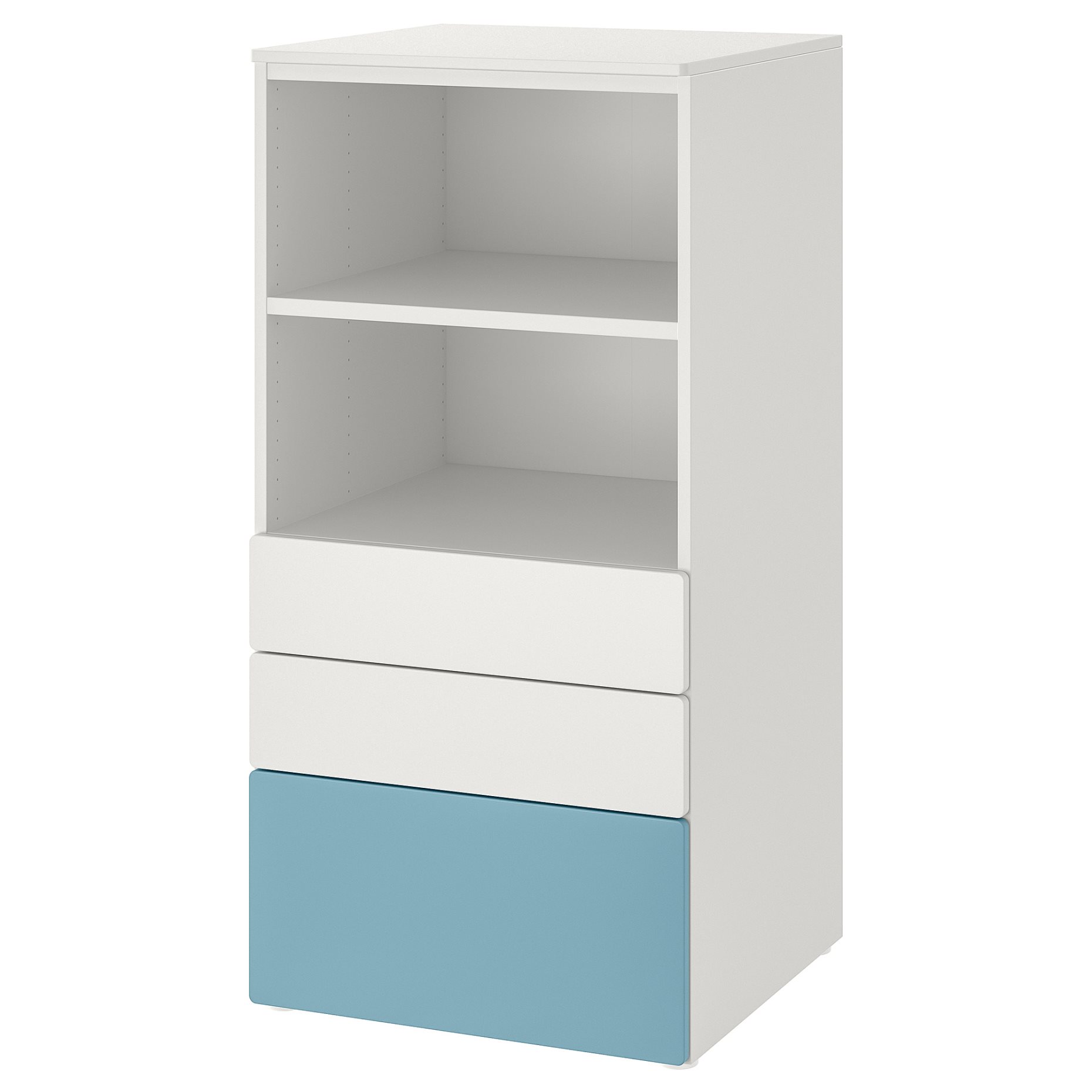 SMASTAD/PLATSA, bookcase with 3 drawers, 60x57x123 cm, 295.446.71
