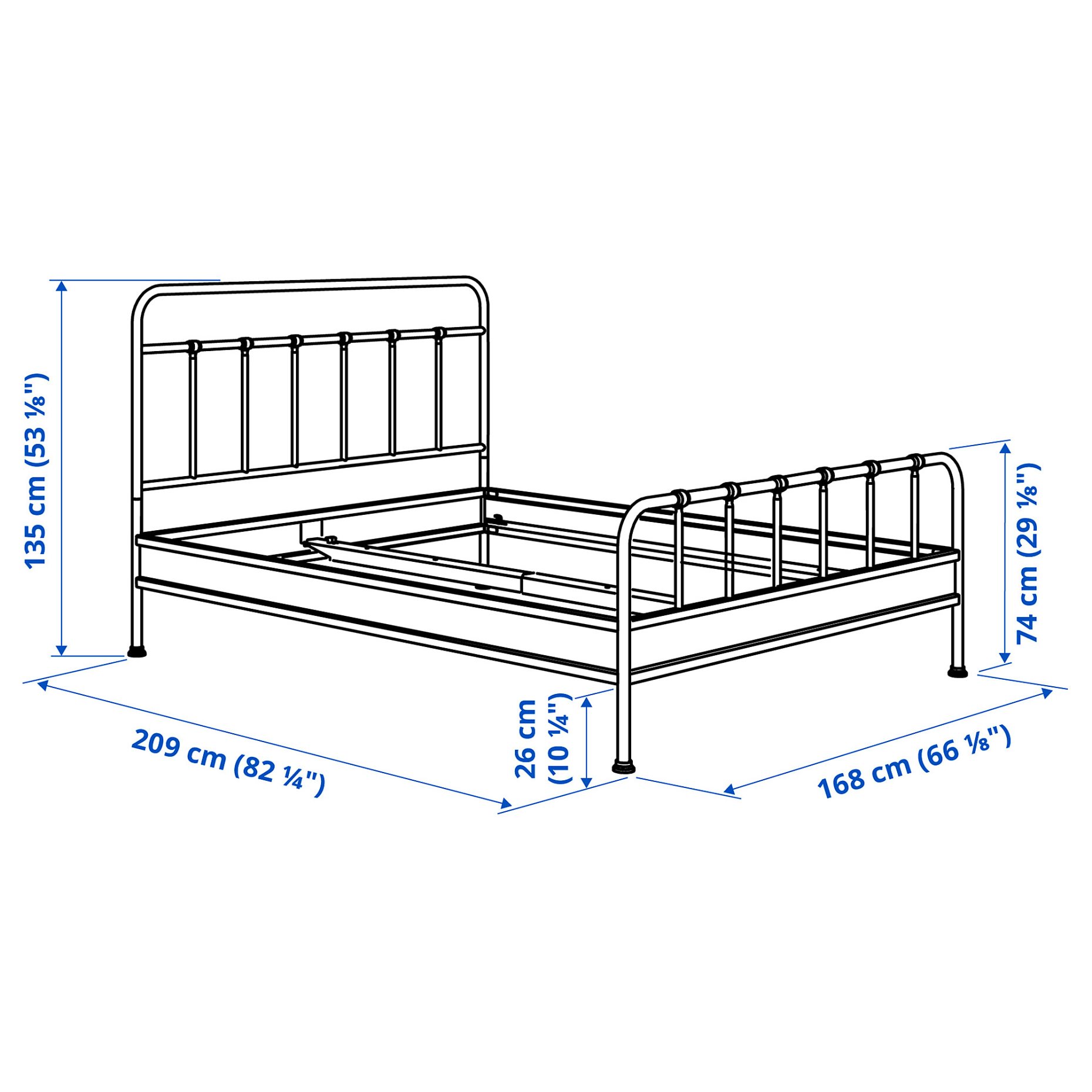 STJARNO, bed frame, 160x200 cm, 295.633.96