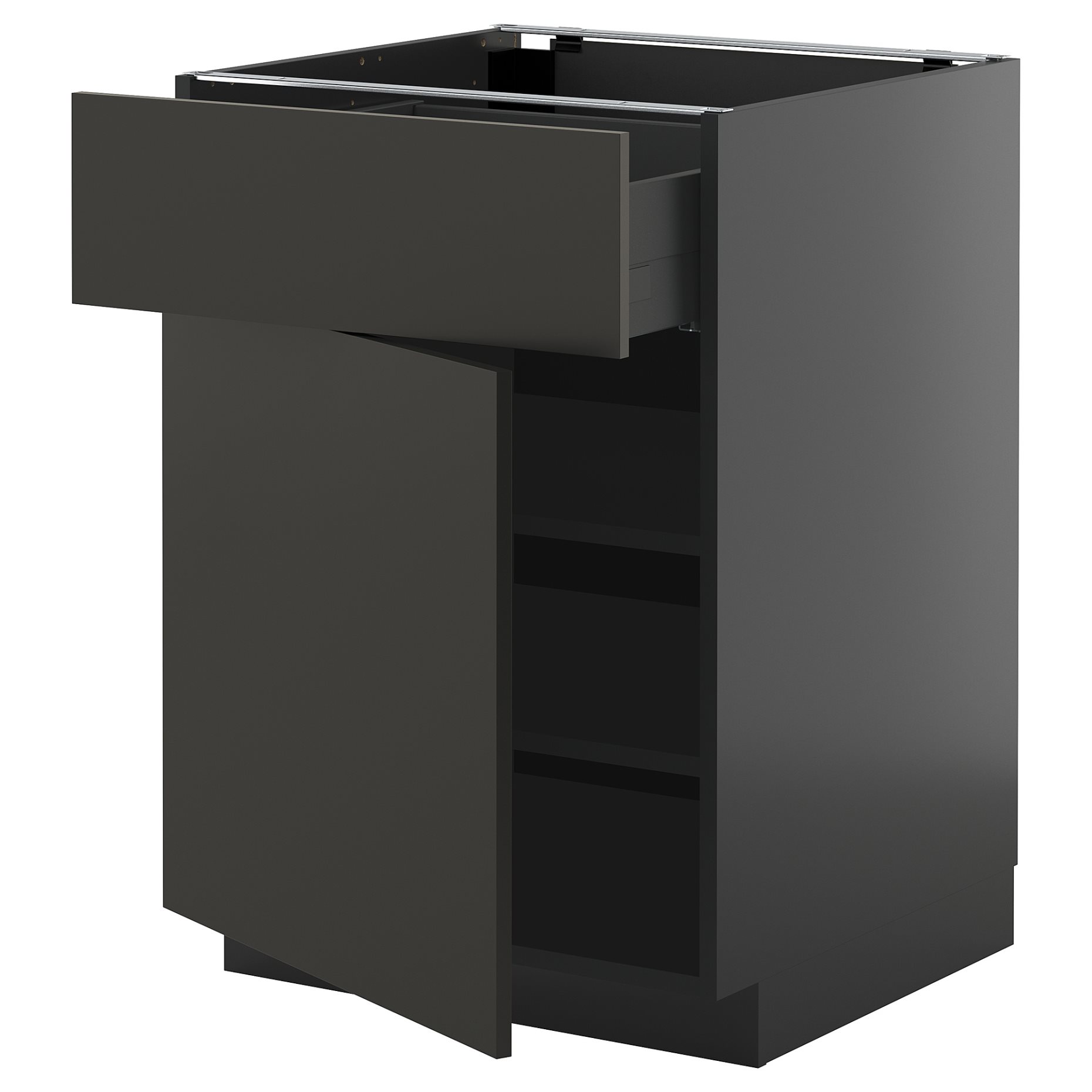METOD/KNIVSHULT, base cabinet with drawer/door, 60x60 cm, 295.893.96