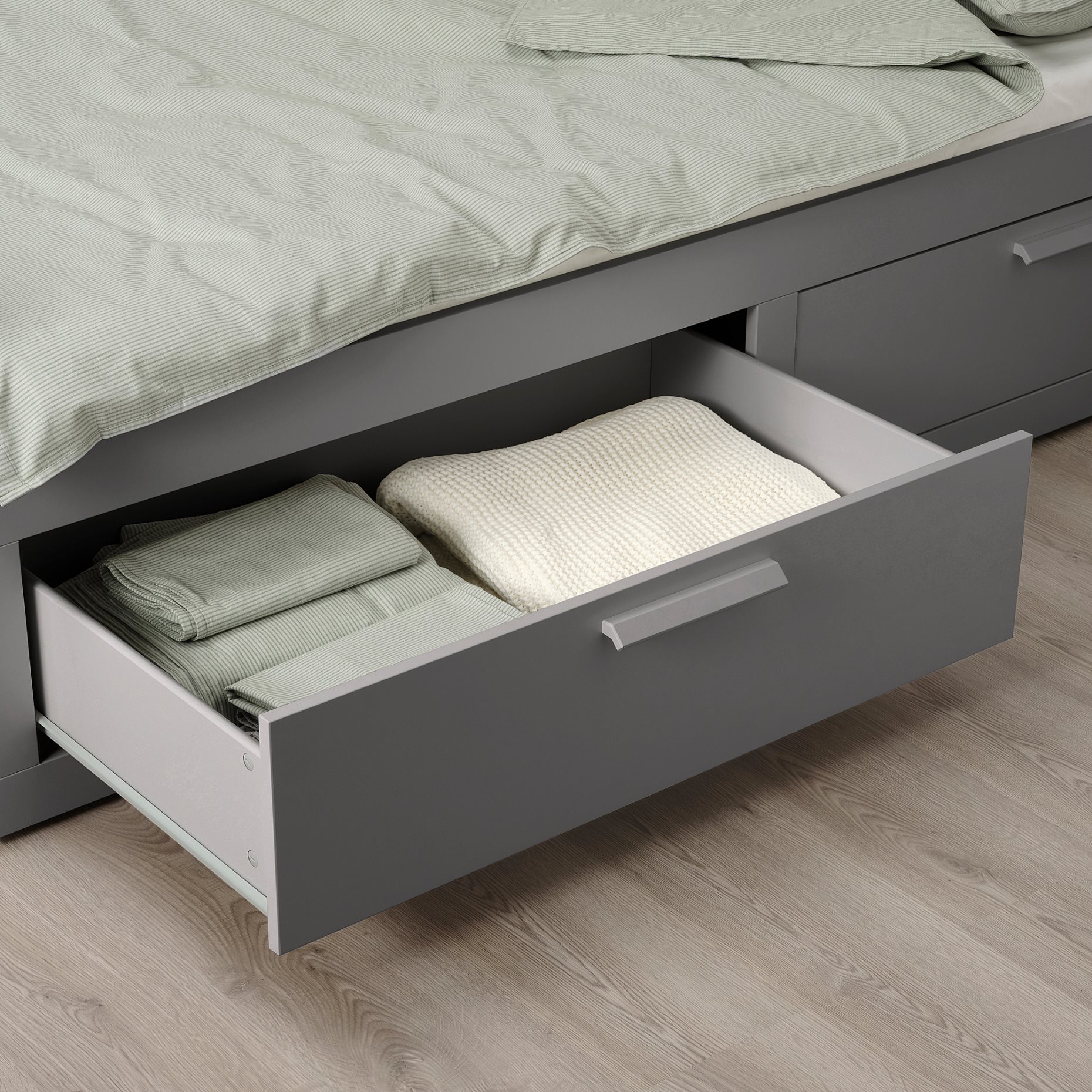 BRIMNES, κρεβάτι επισκέπτη day bed 2 συρτάρια/2 στρώματα, 80x200 cm, 295.900.12