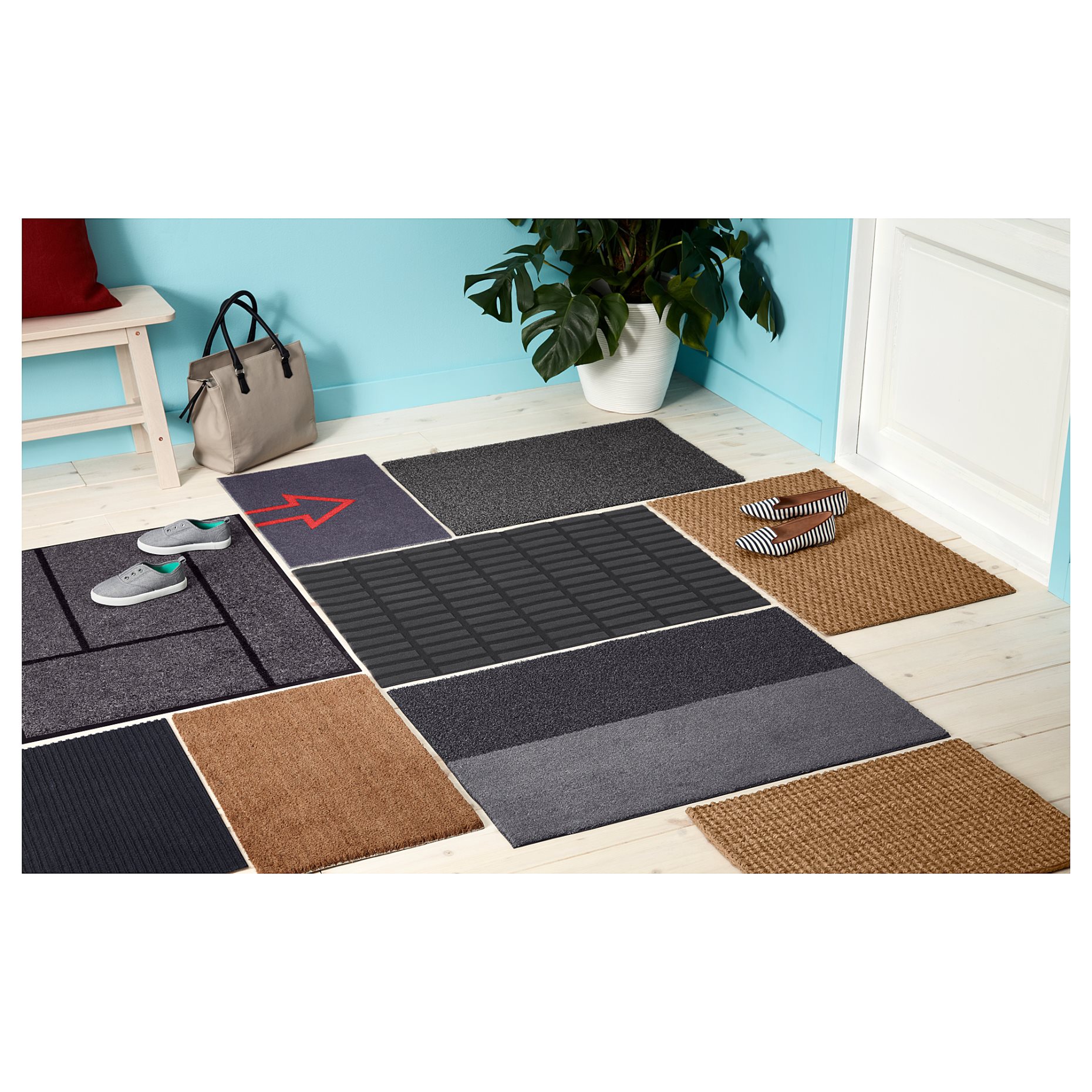 OPLEV, door mat in/outdoor, 50x80 cm, 303.089.94