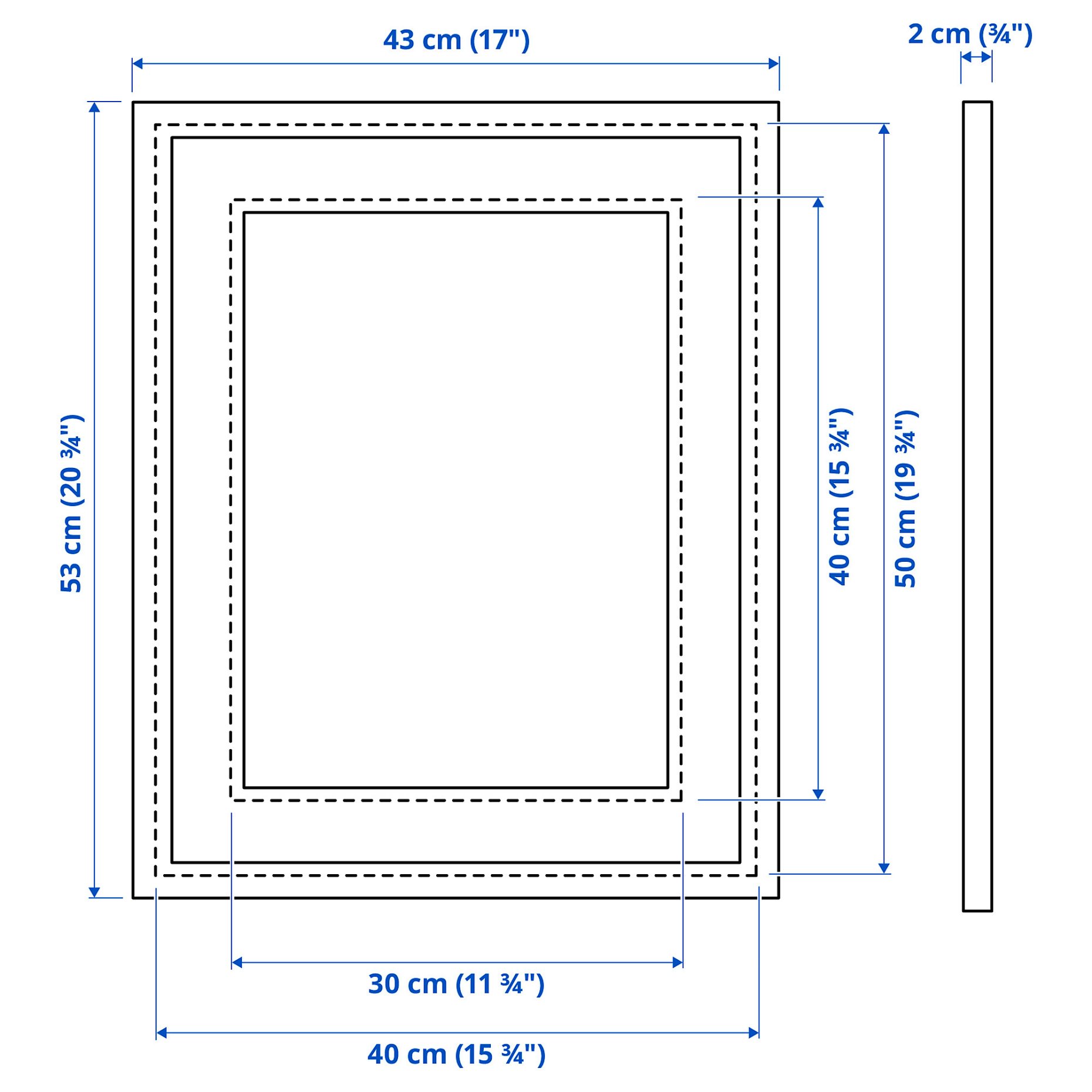 SILVERHÖJDEN, frame, 40x50 cm, 303.704.05