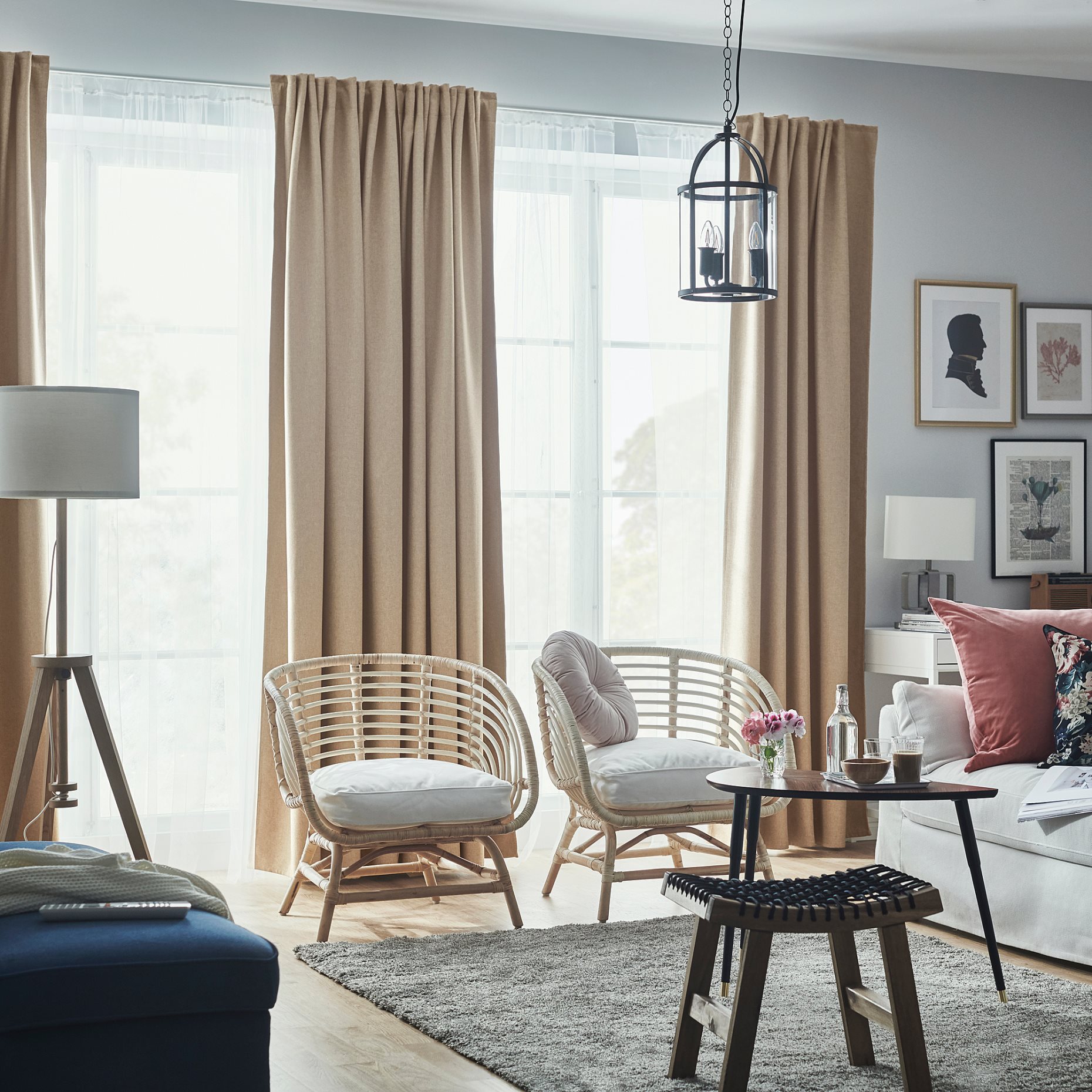 ANNAKAJSA, room darkening curtains, 1 pair, 304.627.92