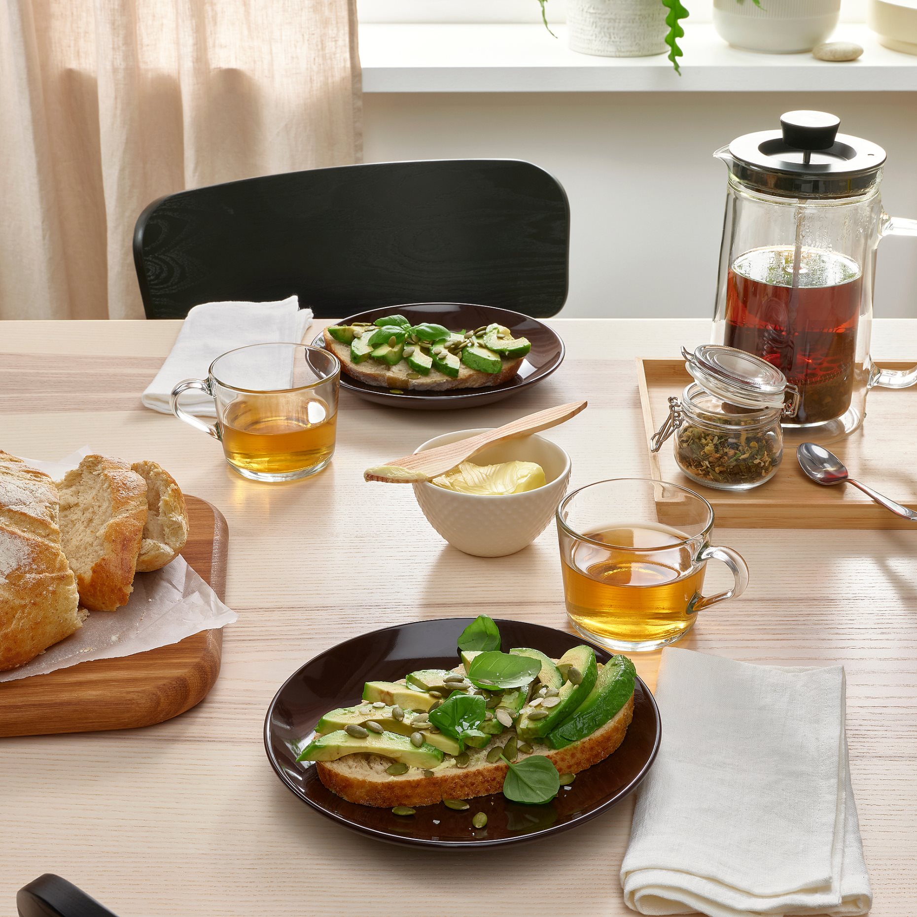 FÄRGKLAR, side plate/glossy 4 pack, 20 cm, 304.854.54