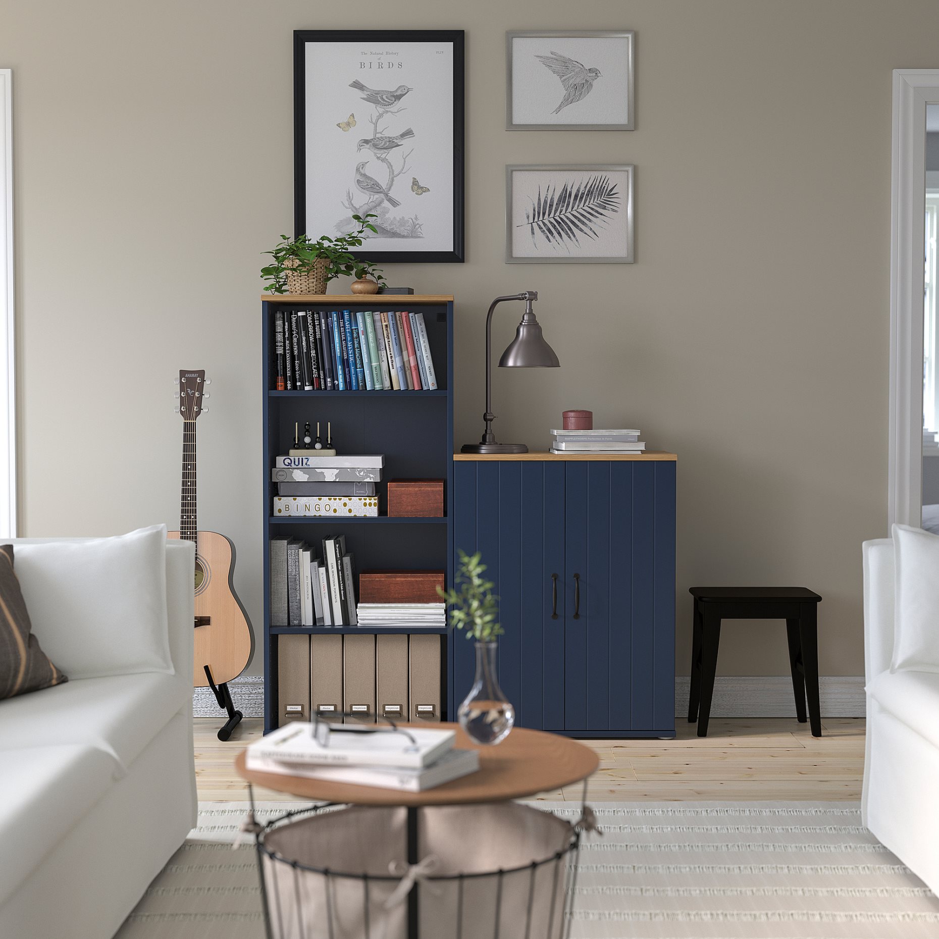 SKRUVBY, cabinet with doors, 70x90 cm, 305.203.58