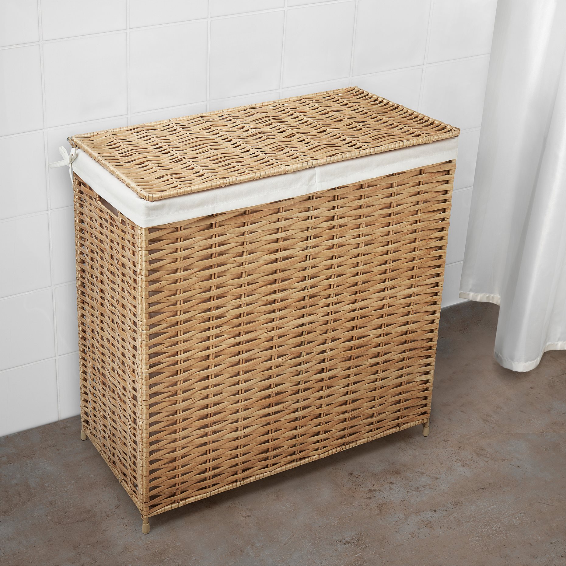 NATTGIBBA, laundry basket/handmade, 100 l, 305.319.36