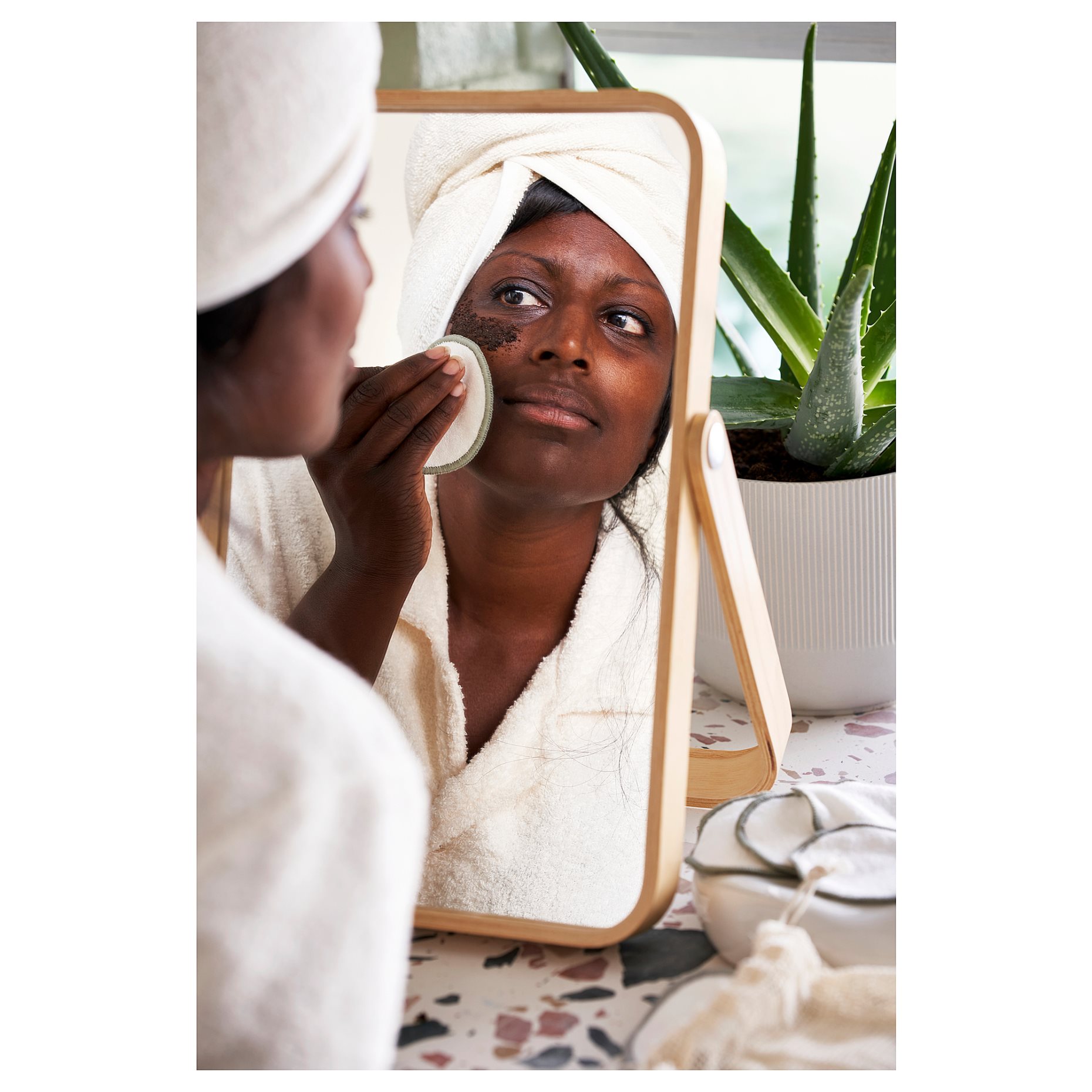 ÅKERRÄTTIKA, reusable cleansing pads with bag, 10 pack, 305.401.82