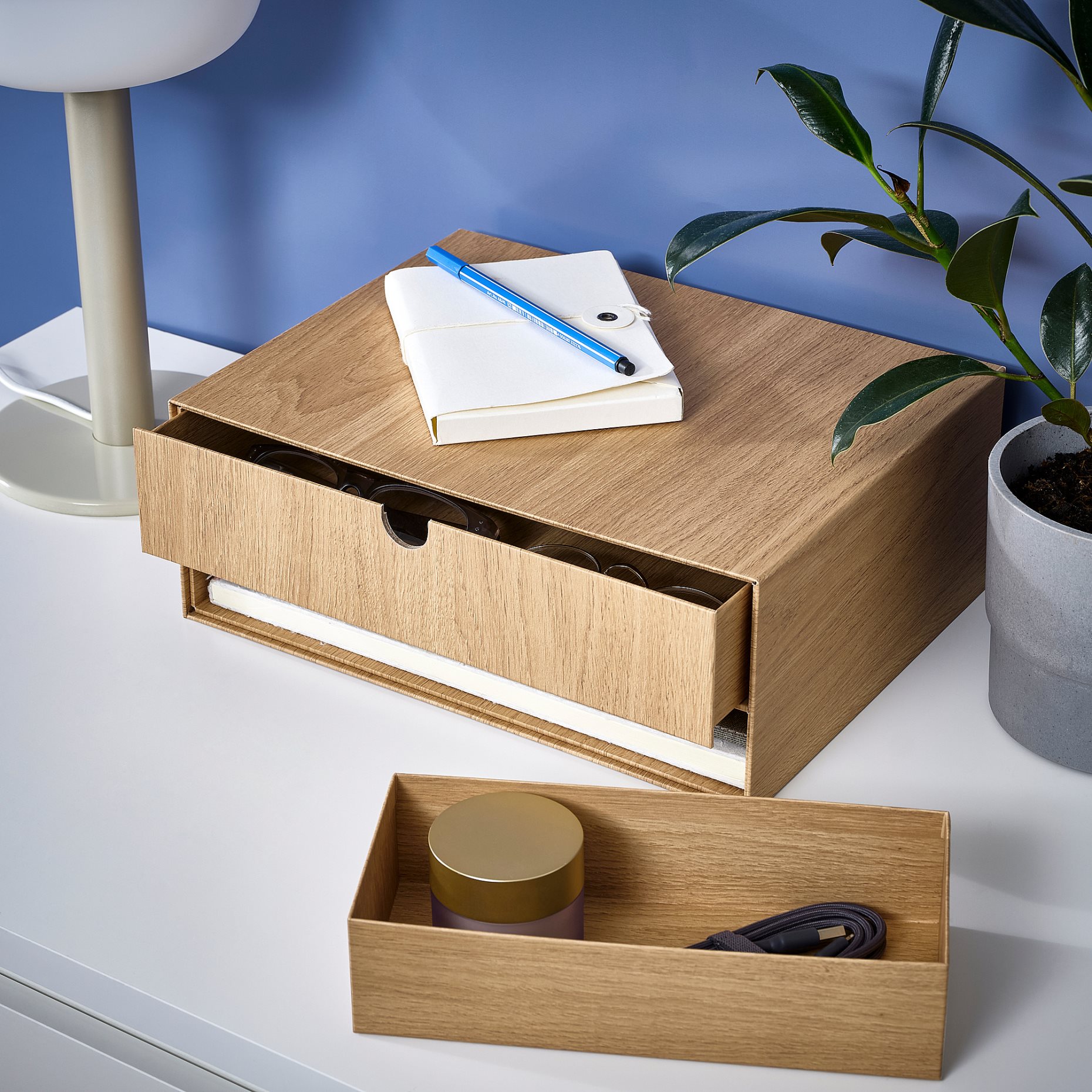 HÄSTVISKARE, κουτί αποθήκευσης με συρτάρια, 32x24 cm, 305.498.56