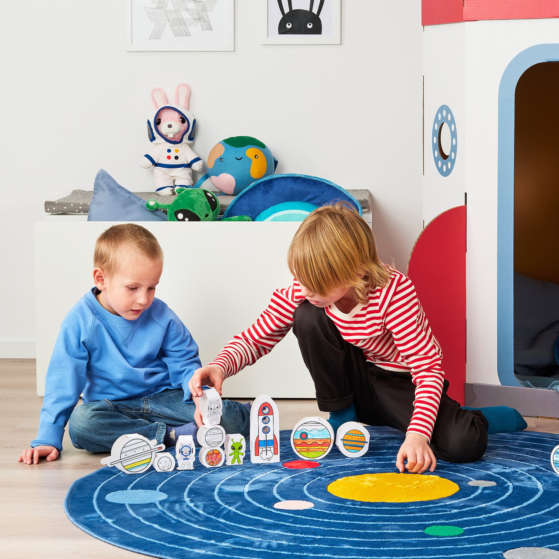 AFTONSPARV, 15-piece cardboard template set/space, 305.566.15