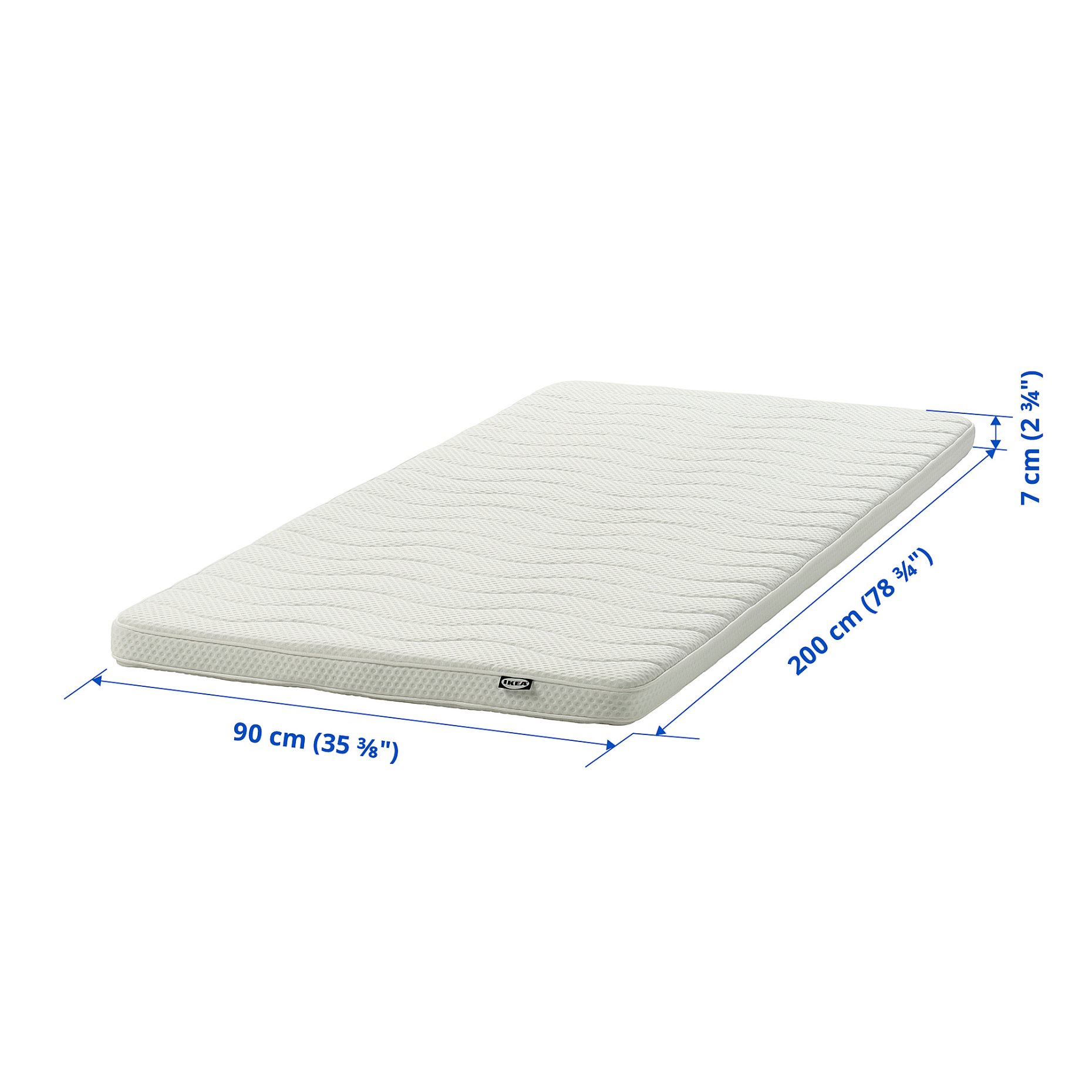 NORRSELE, mattress pad, 90x200 cm, 305.585.63