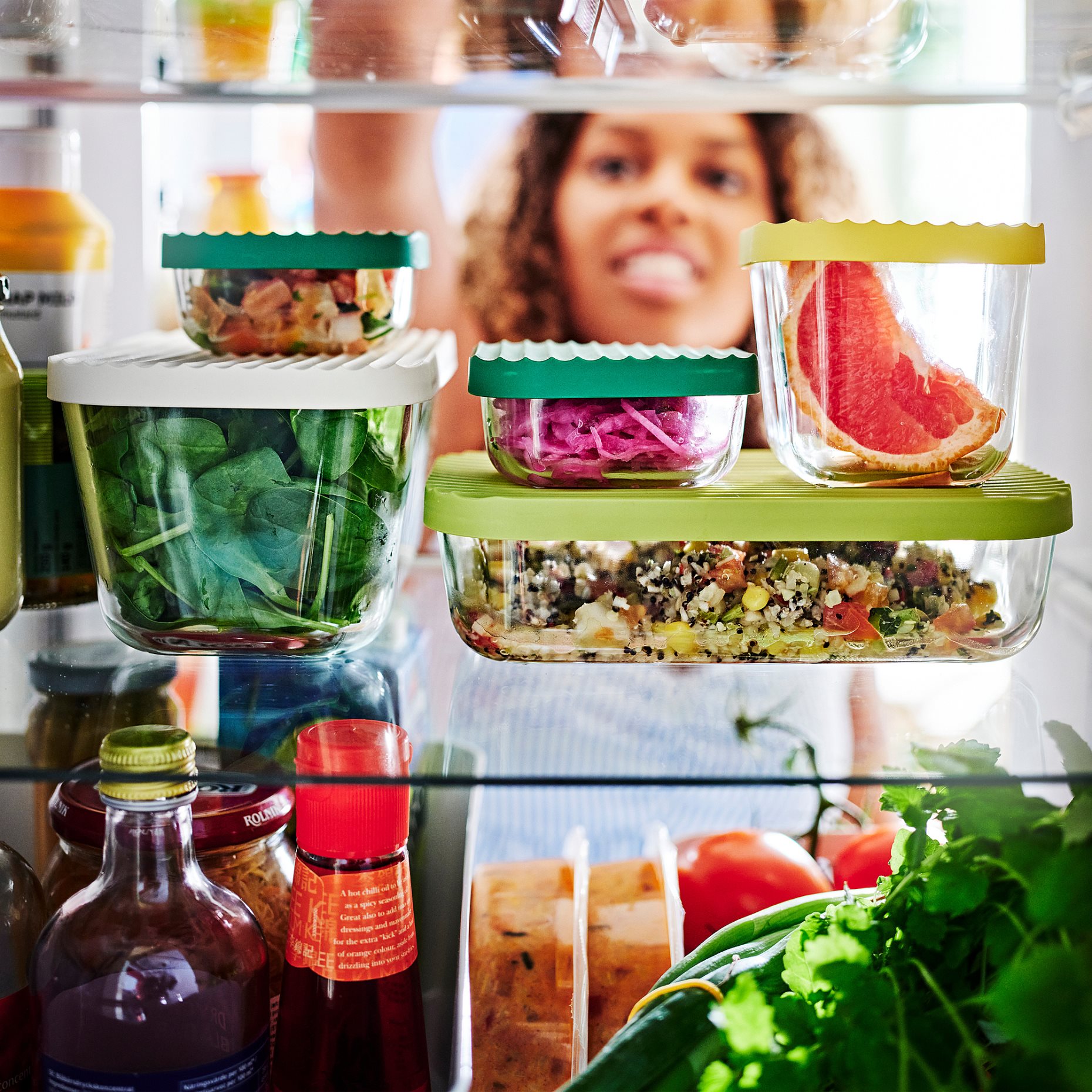 HAVSTOBIS, food container with lid, set of 5, 305.592.75