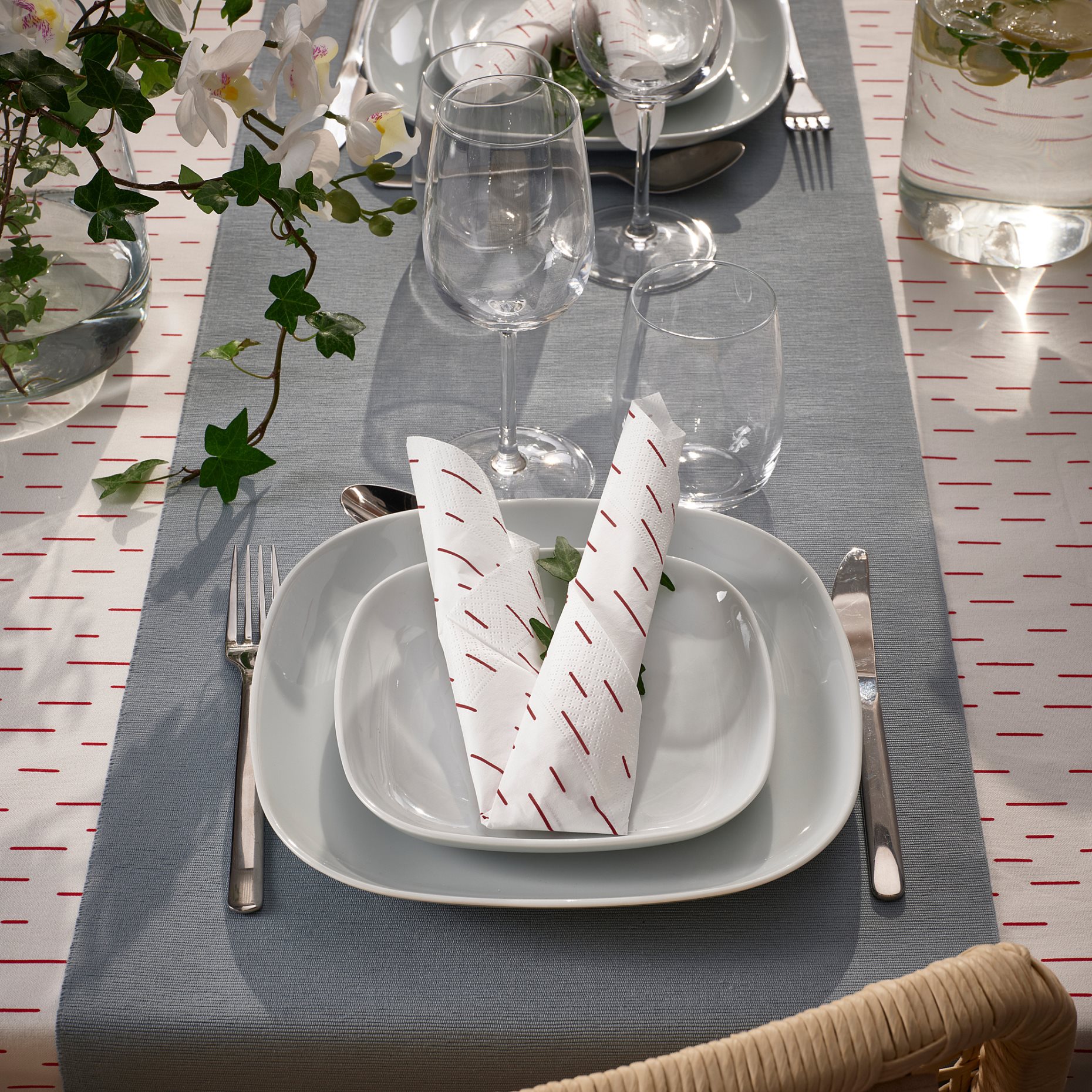 SNÖKRABBA, χαρτοπετσέτα με σχέδια 33x33 cm, 30 τεμ. 170g, 305.615.13