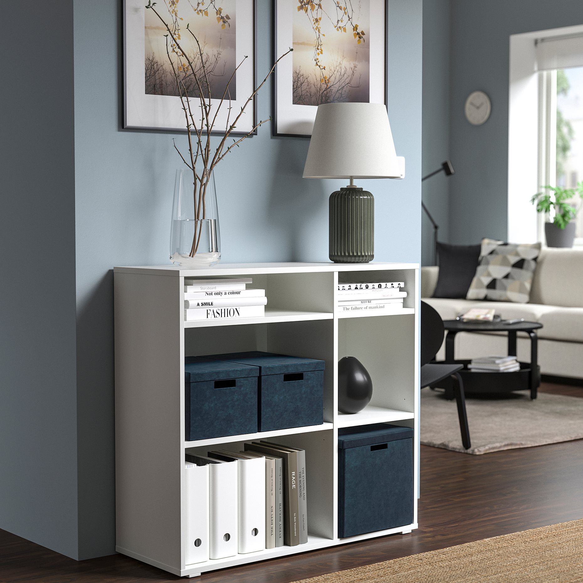 GJÄTTA, storage box with lid/velvet, 25x35x20 cm, 305.704.47