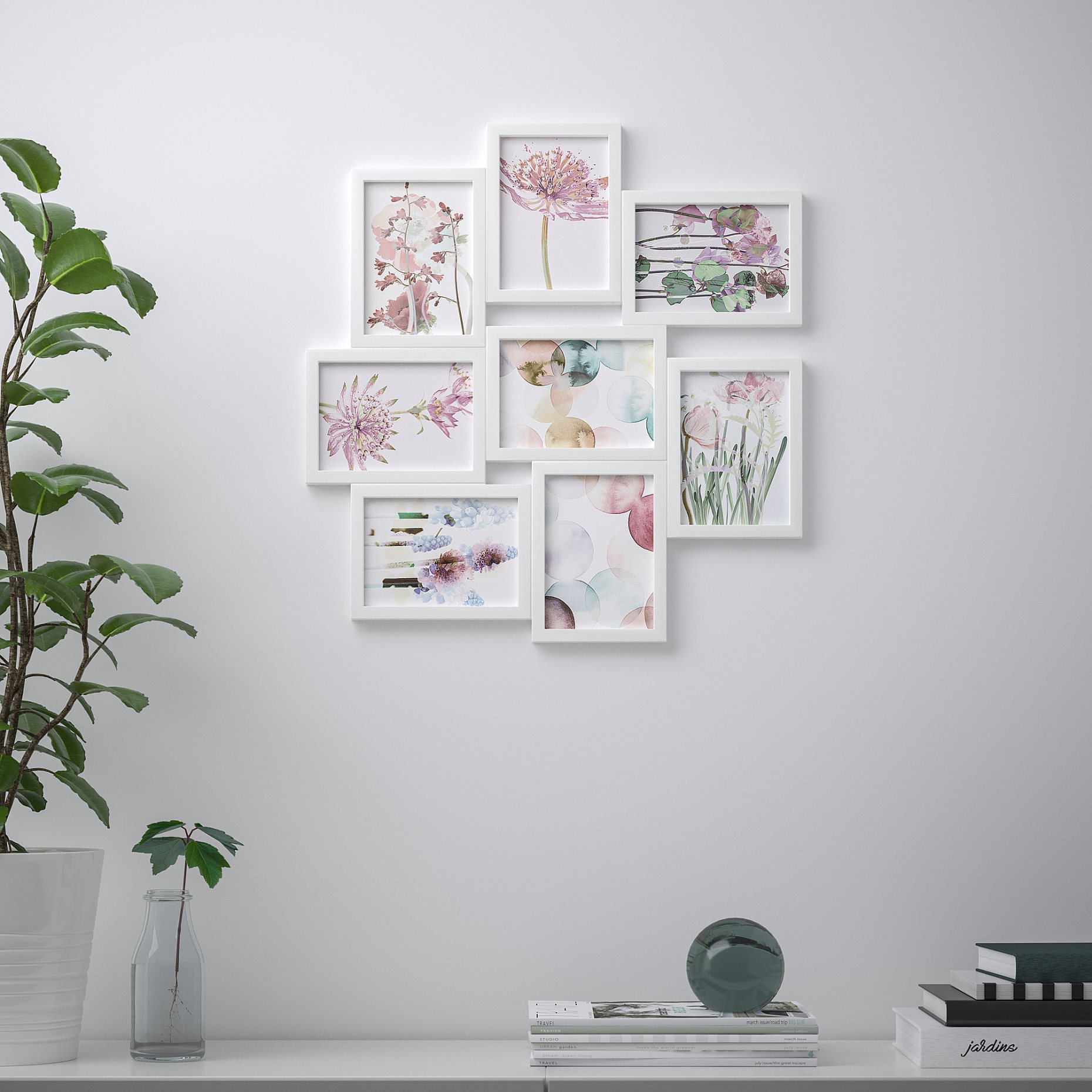 VÄXBO, art card/lush garden/8 pack, 13x18 cm, 305.709.37