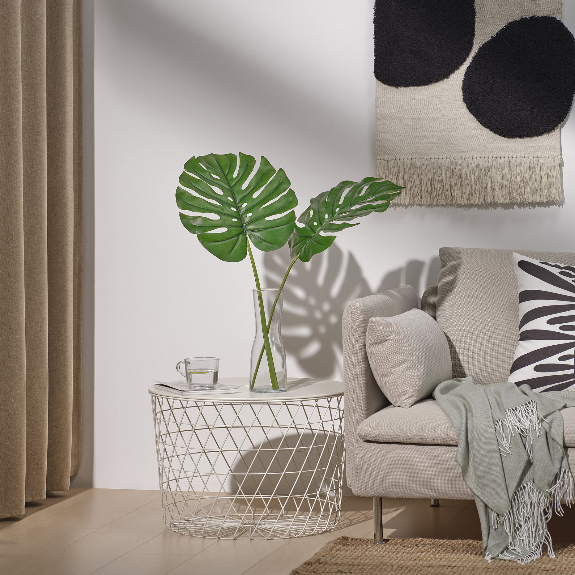 SMYCKA, τεχνητό φύλλο/εσωτερικού/εξωτερικού χώρου/μονστέρα, 80 cm, 305.871.60