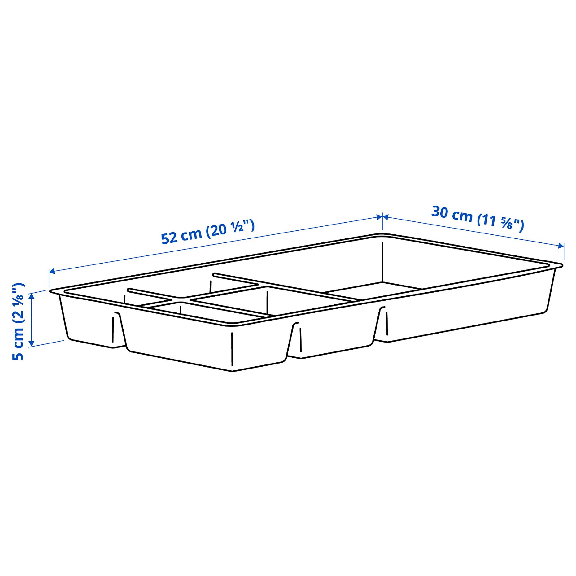 ALEX, drawer insert, 52x30 cm, 305.951.55