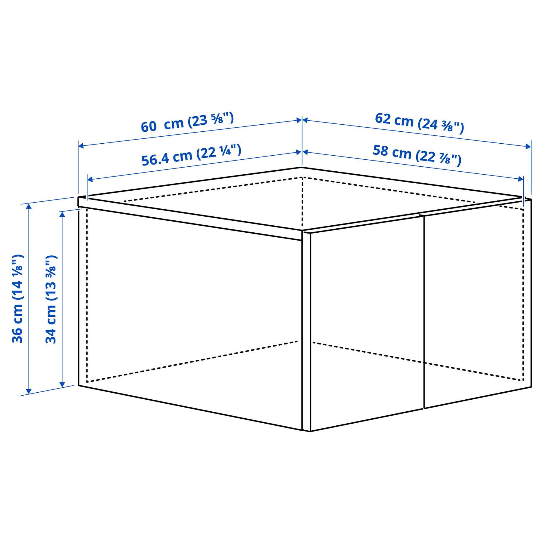 μονάδα επέκτασης ύψους με πόρτες, 60x62x36 cm, 305.964.85