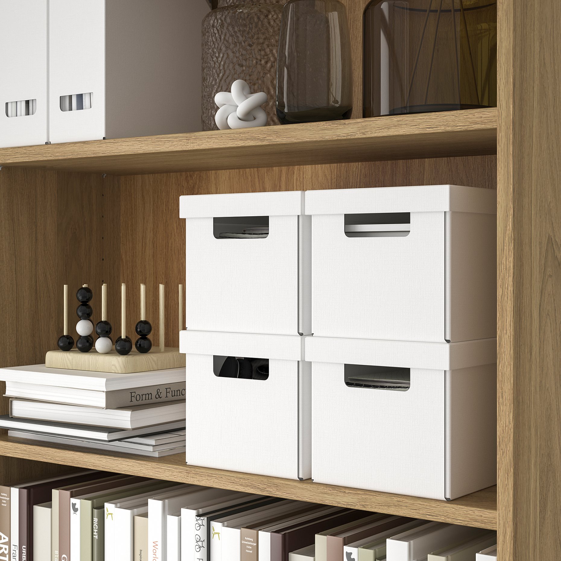 FJÄDERHARV, storage box with lid, 18x25x16 cm, 305.968.95