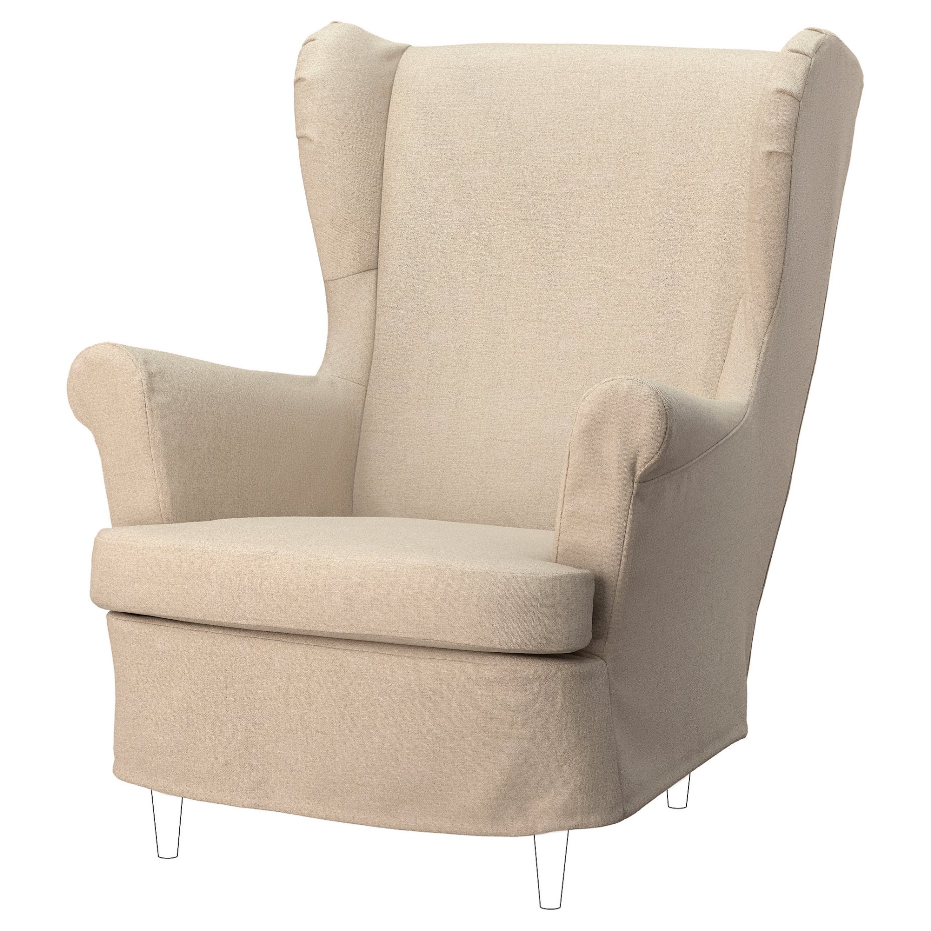STRANDMON, slipcover for wing chair, 305.979.08