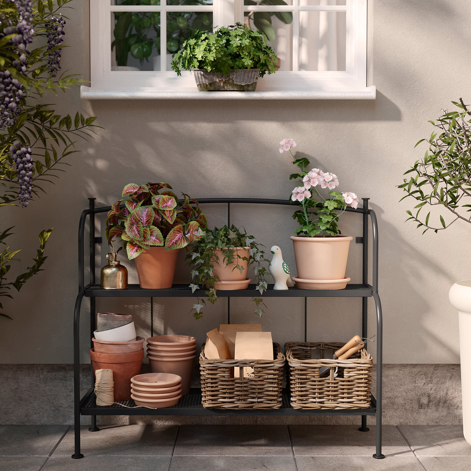 LÄCKÖ, shelving unit outdoor/indoor, 92x76 cm, 306.015.47