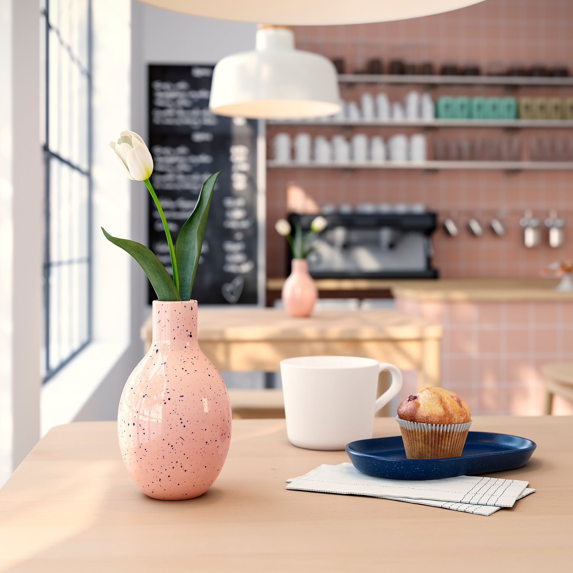 BLODBJÖRK, vase, 16 cm, 306.072.95