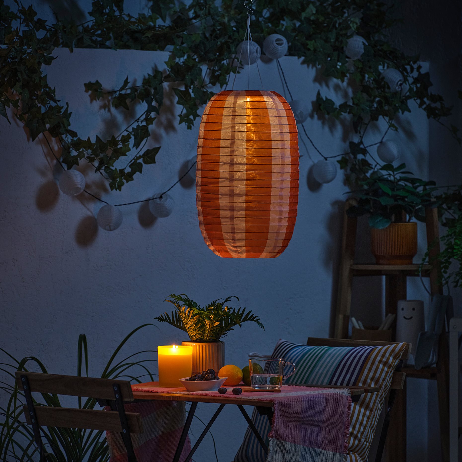 SOLVINDEN, solar-powered pendant lamp, 43 cm, 306.146.82