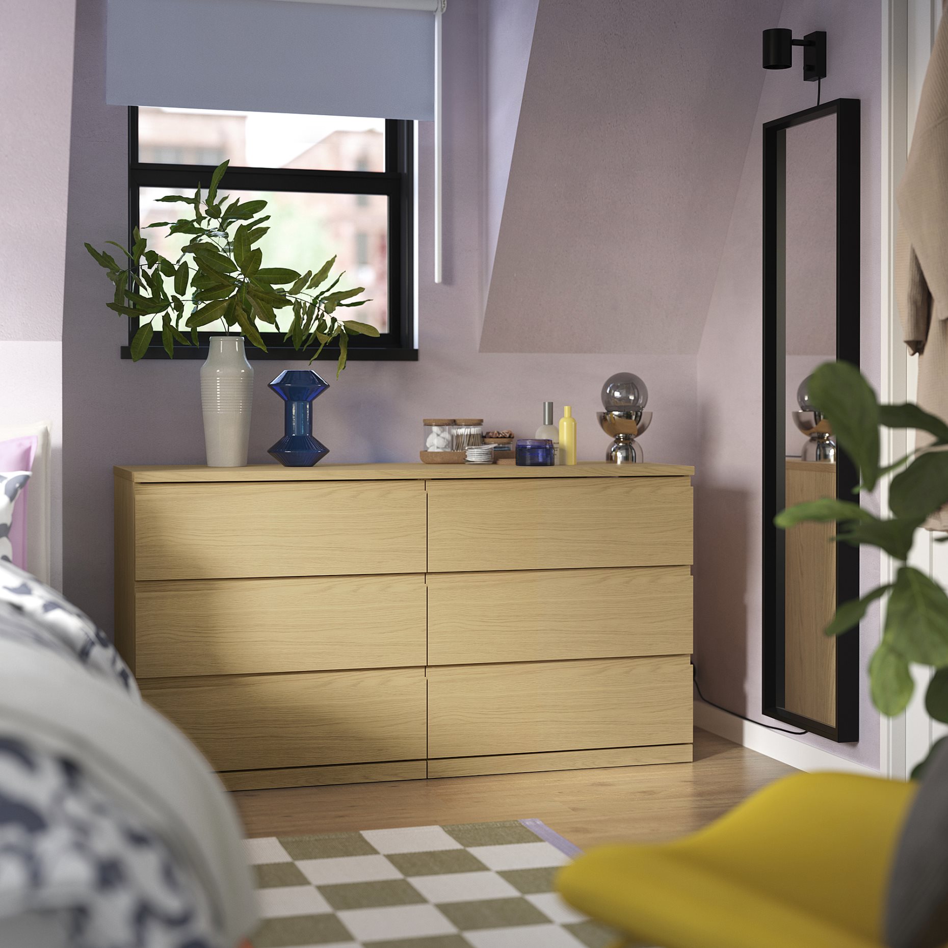 STORKLINTA, chest of 6 drawers, 140x50x75 cm, 306.275.47