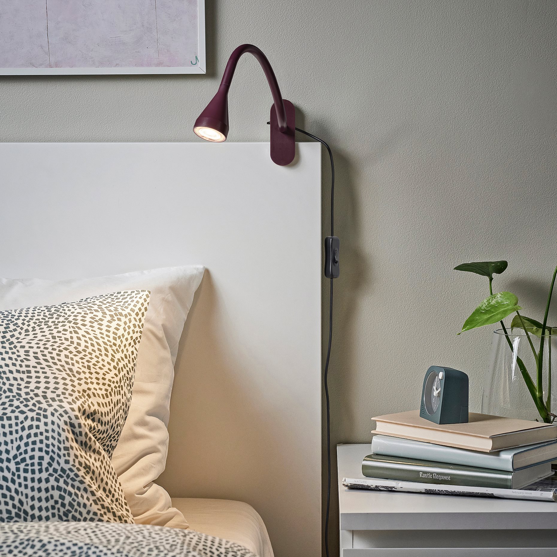 NÄVLINGE, clamp spotlight with built-in LED light source, 306.402.52