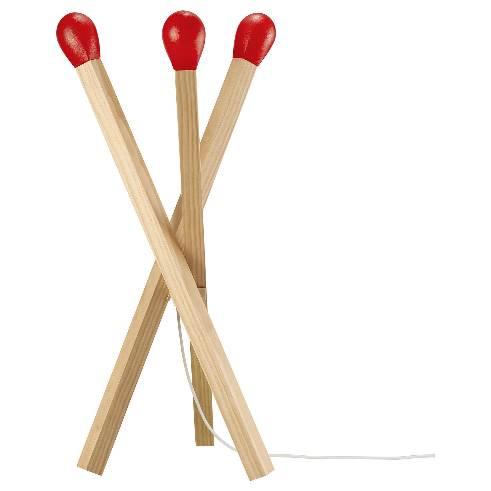 STRÅLA, floor lamp with built-in LED light source/matchstick-shaped, 306.456.07