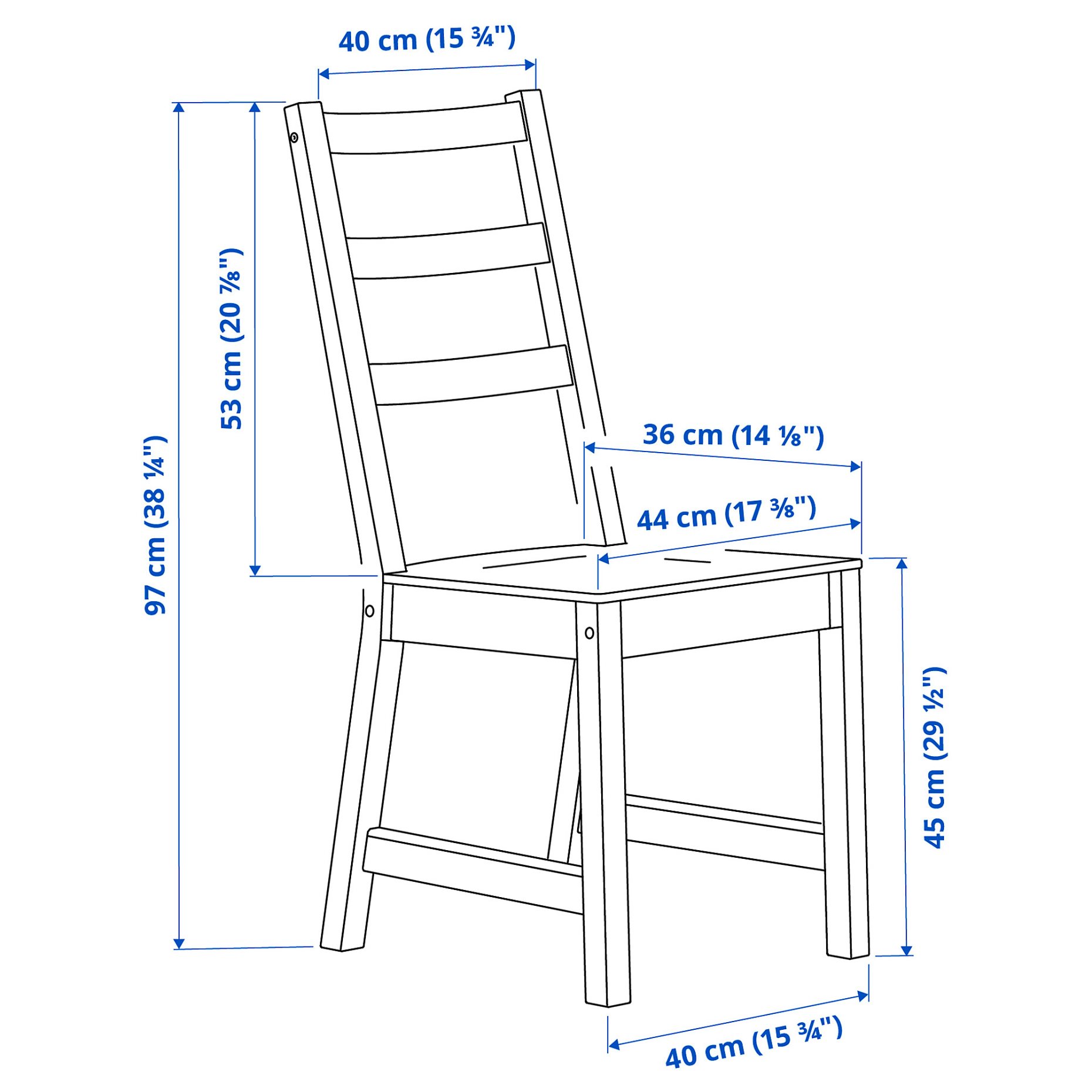 NORDVIKEN/NORDV, τραπέζι και 4 καρέκλες, 152/223x95 cm, 393.866.47