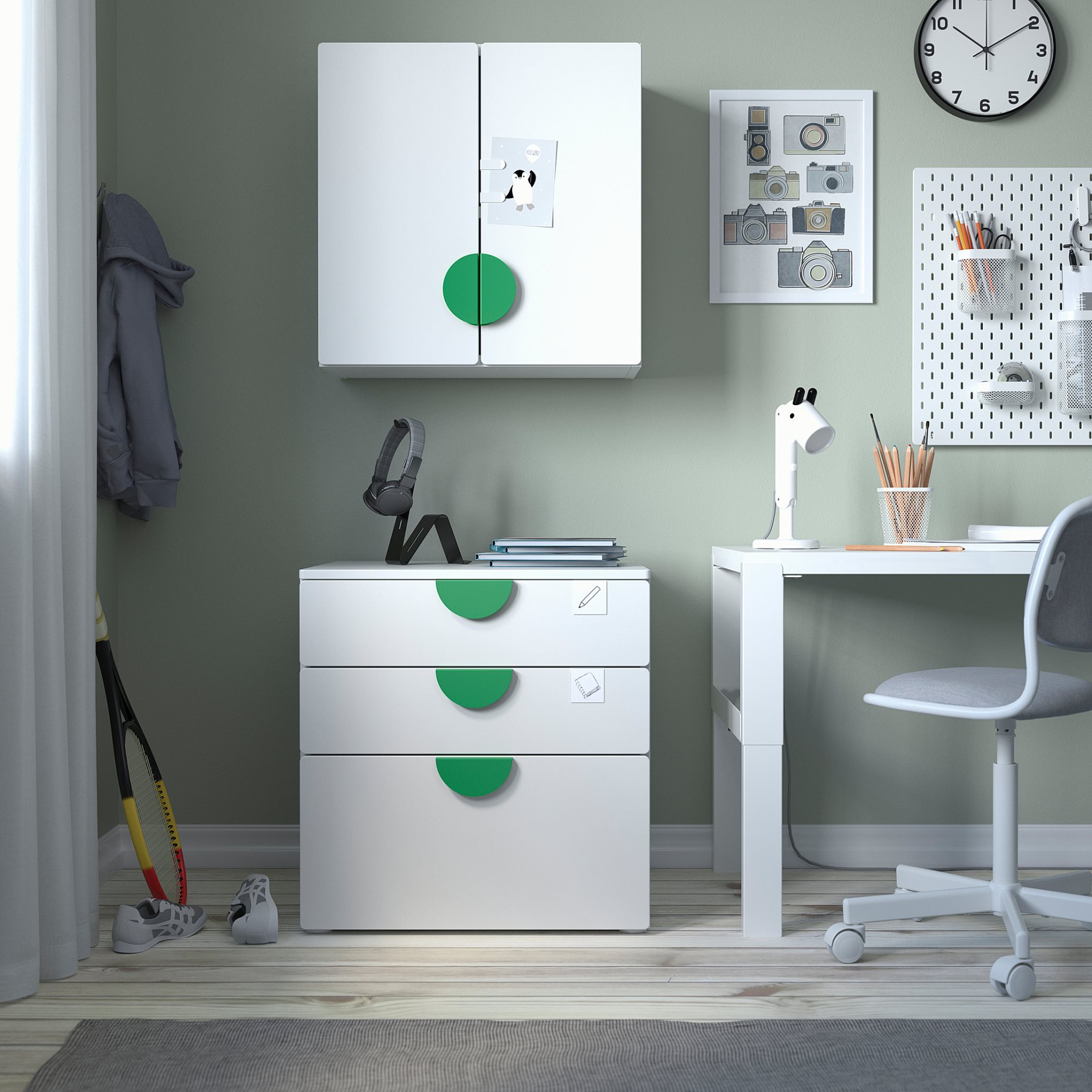 SMÅSTAD, wall cabinet with 1 shelf, 393.884.44