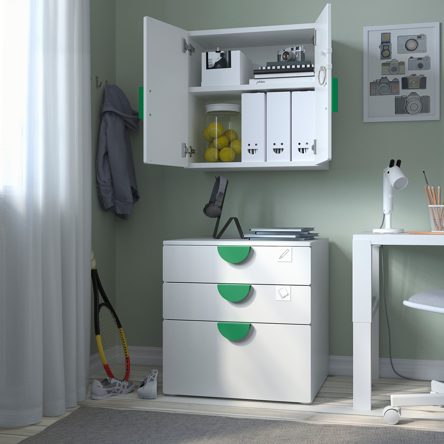 SMÅSTAD, wall cabinet with 1 shelf, 393.884.44