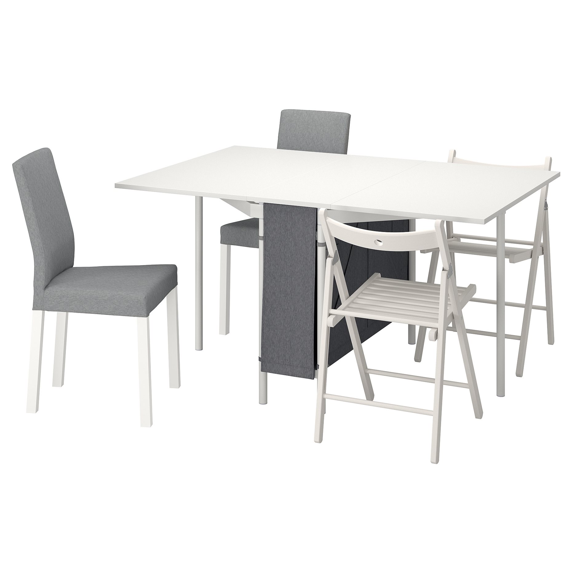 KALLHALL/KATTIL, τραπέζι και 4 καρέκλες, 89x98 cm, 394.298.64