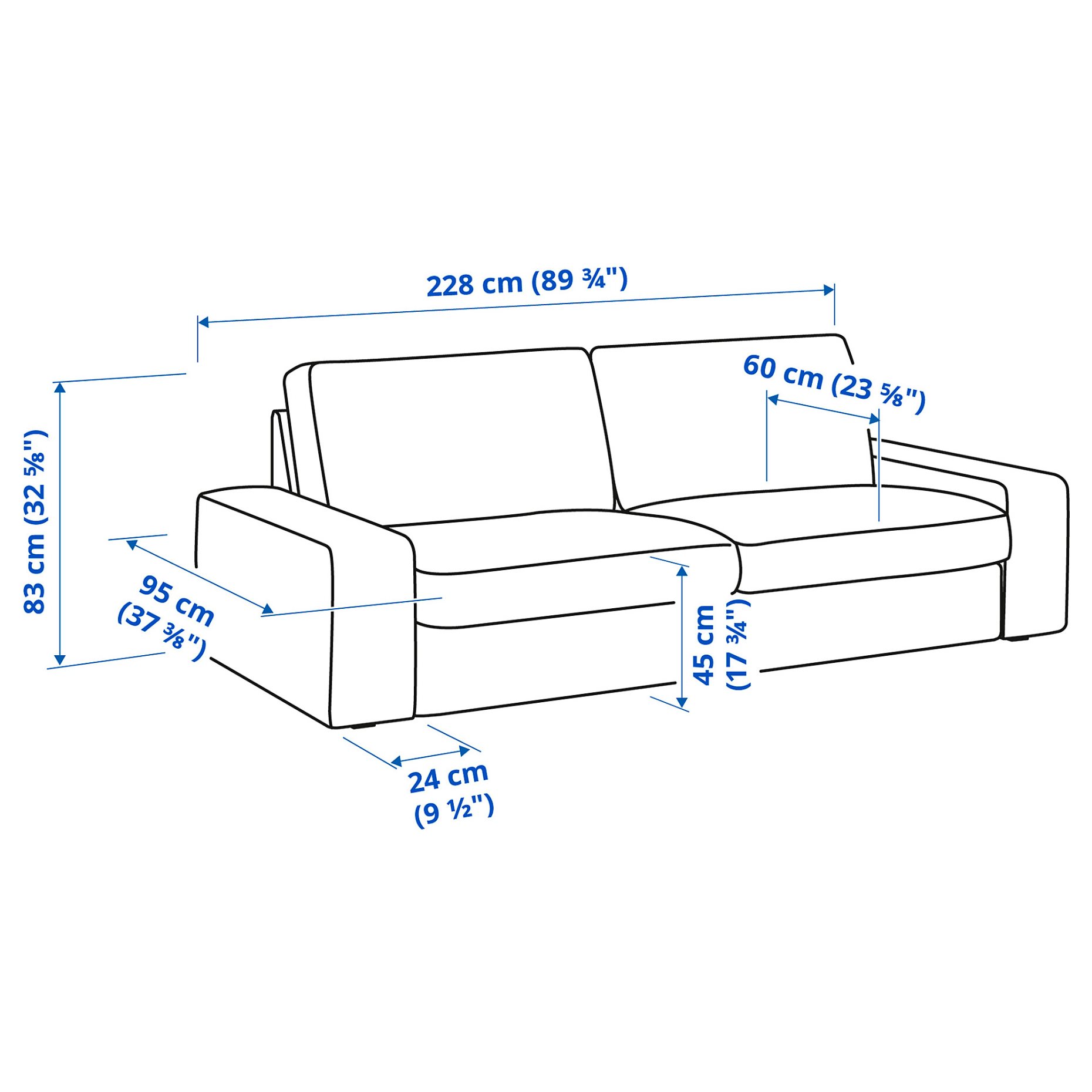 KIVIK, 3-seat sofa, 394.430.49
